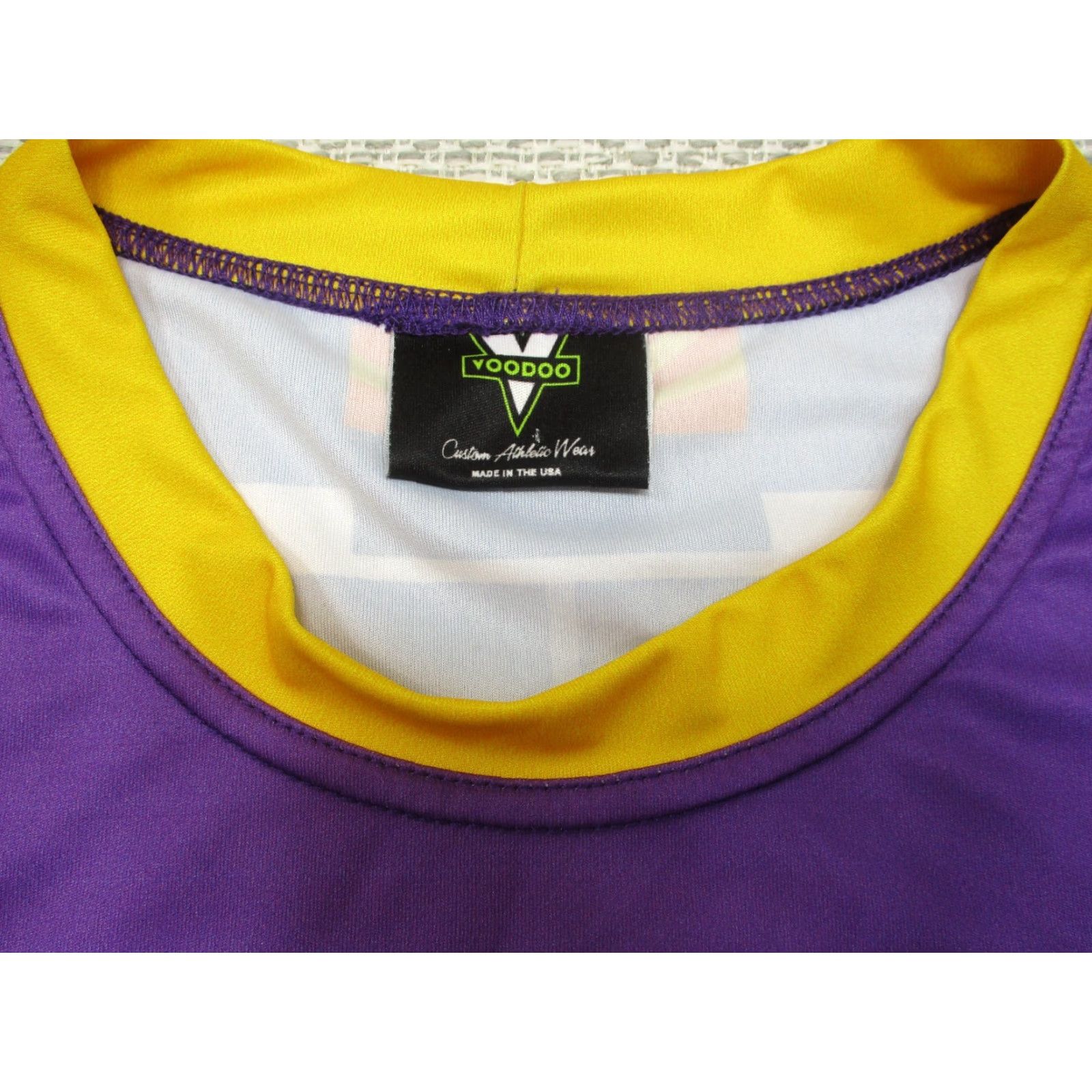 Fruit Of The Loom Voodoo Custon Shirt Mens L Short Sleeve Logo Knit Cotton Blue Kobe Bryant 8 24 Lakers Bar 90s Vintage? Size US L / EU 52-54 / 3 - 5 Thumbnail
