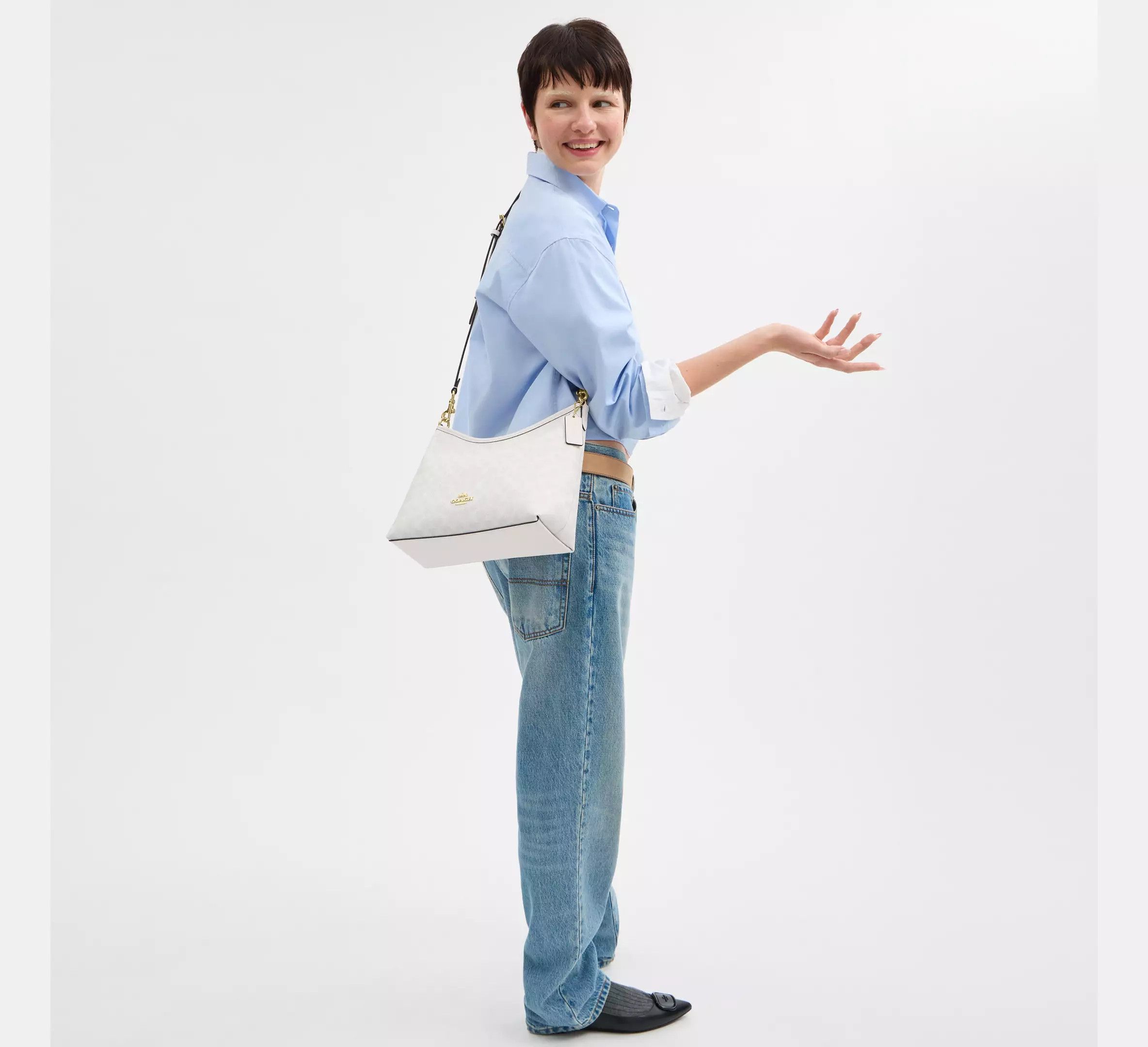Coach Laurel Shoulder Bag In Signature Canvas CV975 Size ONE SIZE - 10 Thumbnail