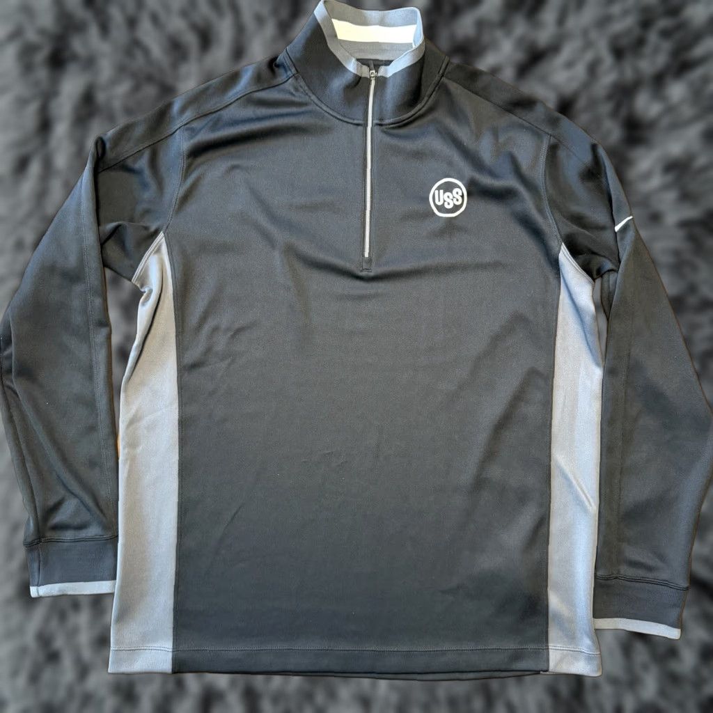 Nike Nike Dri-FIT Golf Pullover Long Sleeve Men Large Black Gray 1/4 Zip Moisture Wicking Breathable Lightweight Logo US Steel USS Size US L / EU 52-54 / 3 - 1 Thumbnail