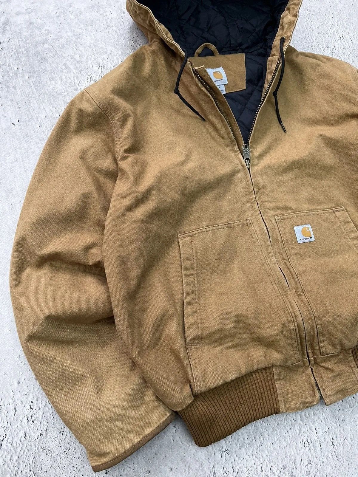 Carhartt Brown active jacket carhartt corduroy hood Detroit bomber 90s Size US L / EU 52-54 / 3 - 2 Thumbnail