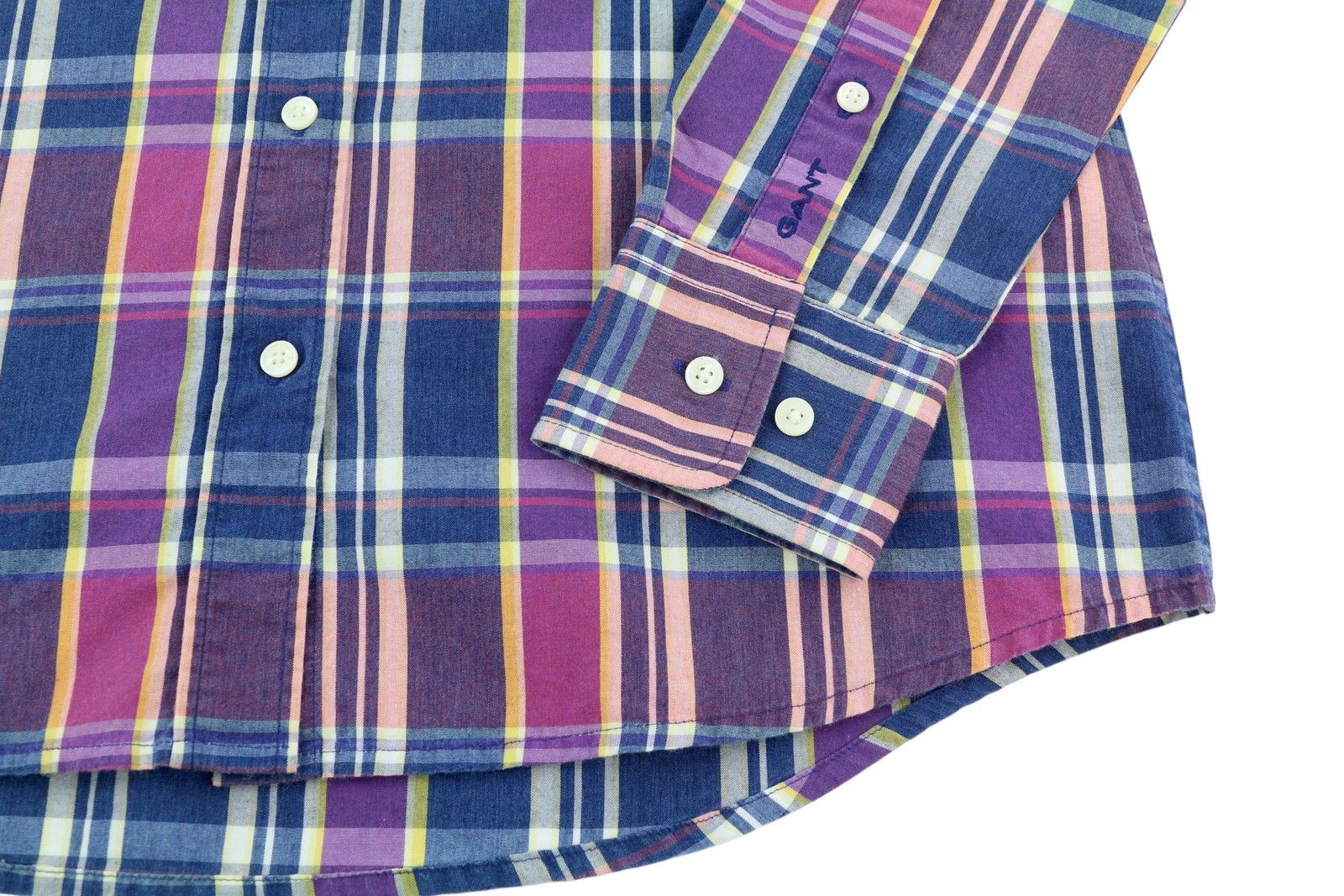 Gant TP INDIGO CHECK EU34 Colourful Button-Up Shirt 85124 Size XS / US 0-2 / IT 36-38 - 5 Thumbnail