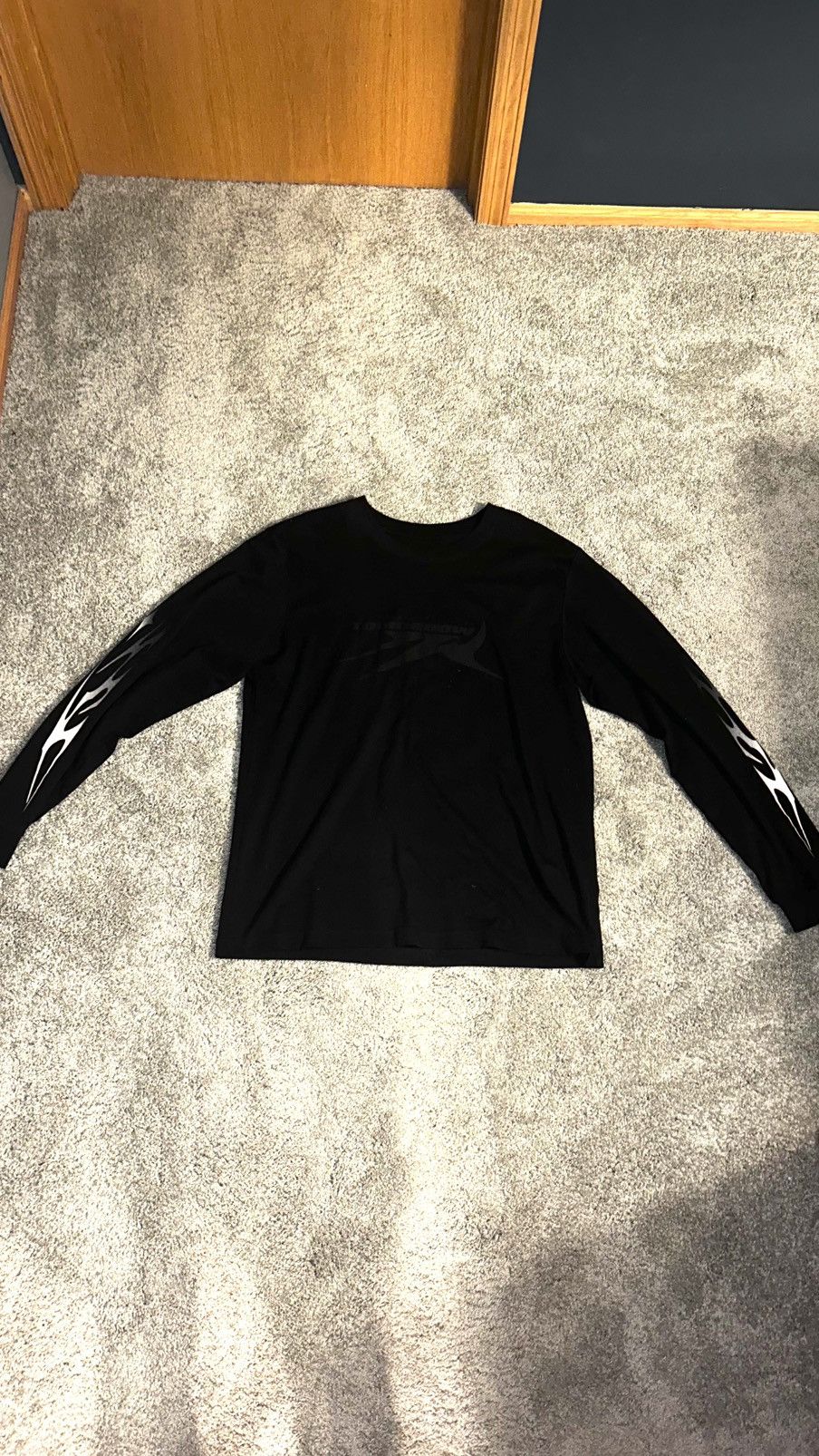 The Weeknd RARE The Weeknd Hurry Up Tomorrow Blackout Logo LongSleeve Size US XL / EU 56 / 4 - 1 Thumbnail
