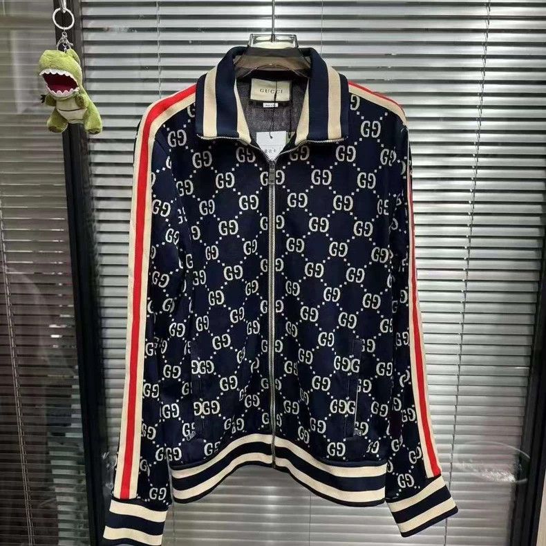 Gucci Gucci Blue Red Logo Jacket Size M - dmc Size US M / EU 48-50 / 2 - 1 Thumbnail