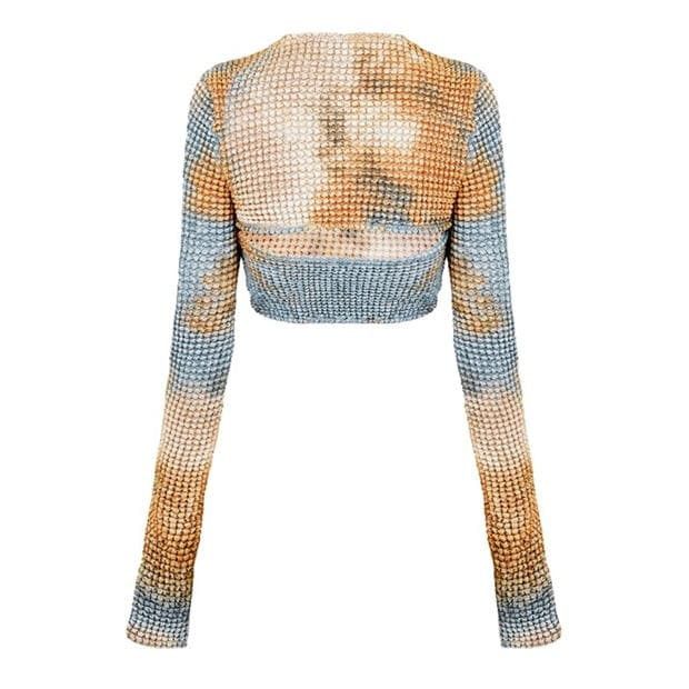 Off-White o1g2r1mq1224 Crop Top in Multicolor Size S / US 4 / IT 40 - 2 Thumbnail
