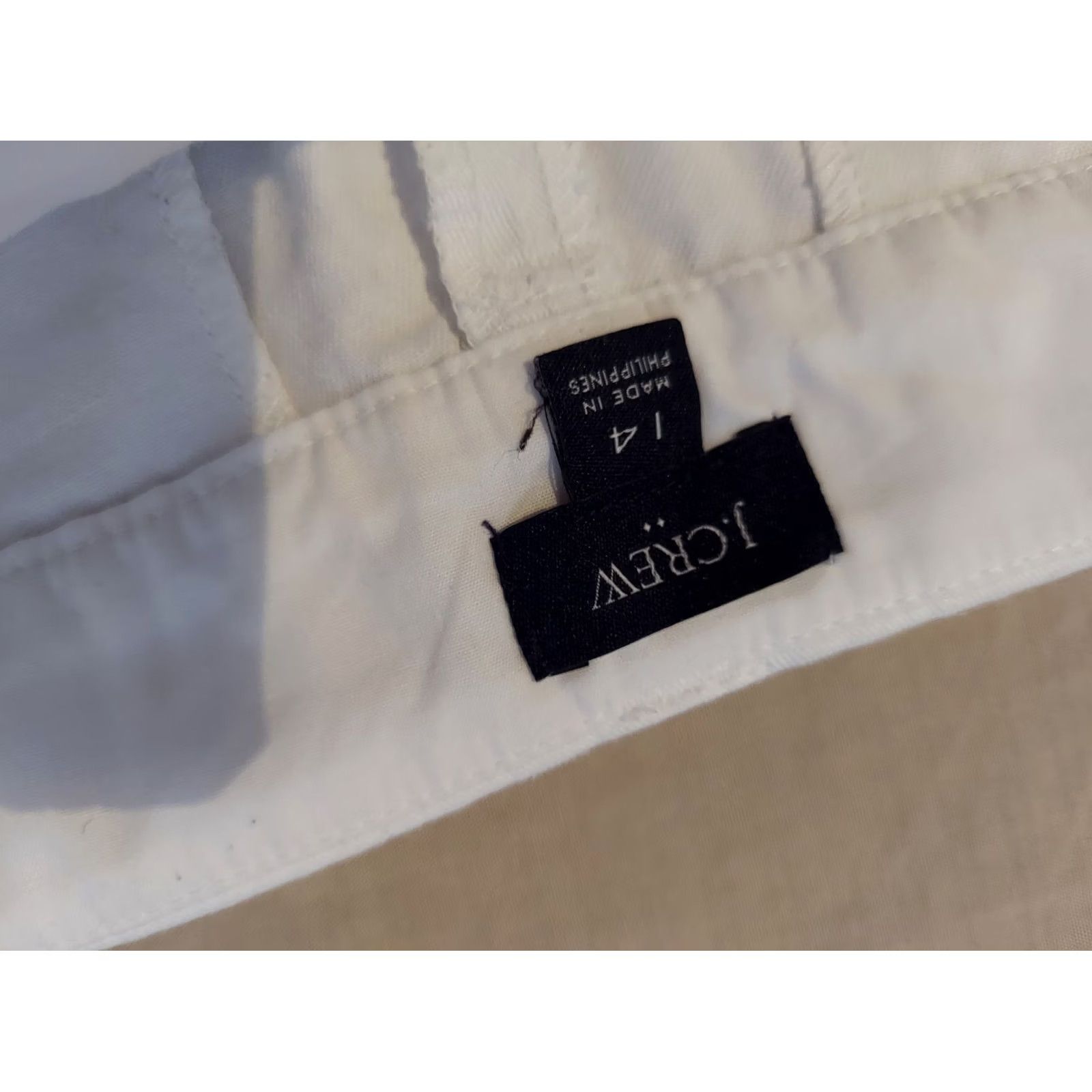 J.Crew Womens J. Crew Shorts White Chino Cotton 14 Size 36" / US 14 / IT 50 - 3 Thumbnail