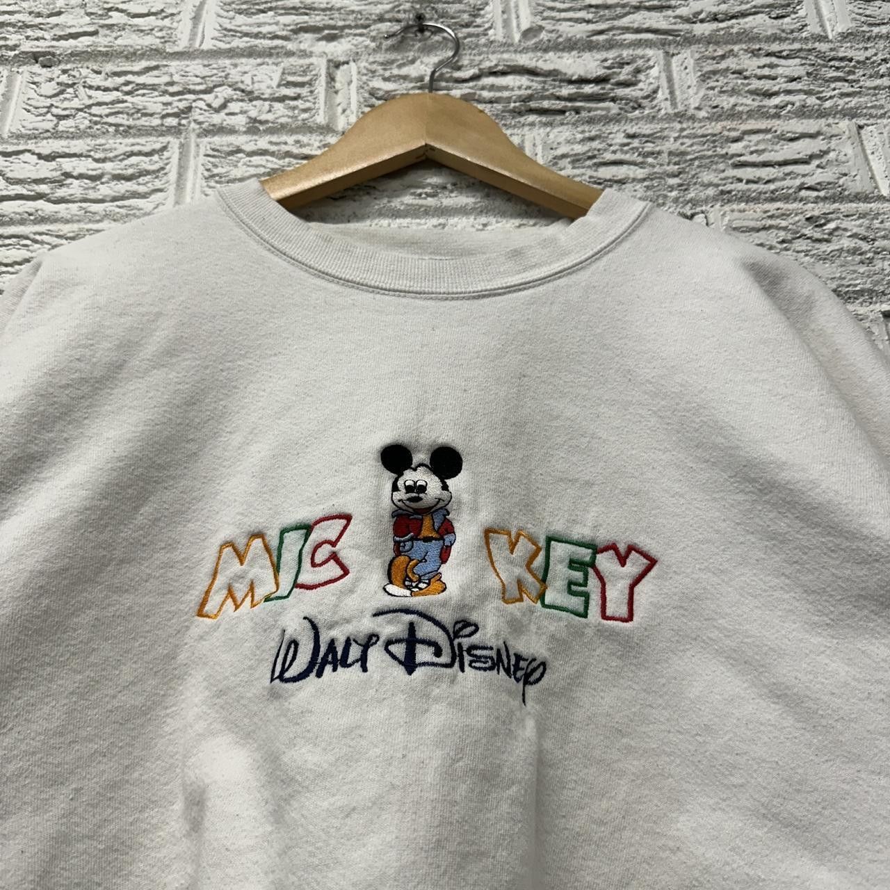 Disney × Vintage Vintage Disney Mickey Mouse Embroidered Sweatshirt XL Size US XL / EU 56 / 4 - 2 Thumbnail