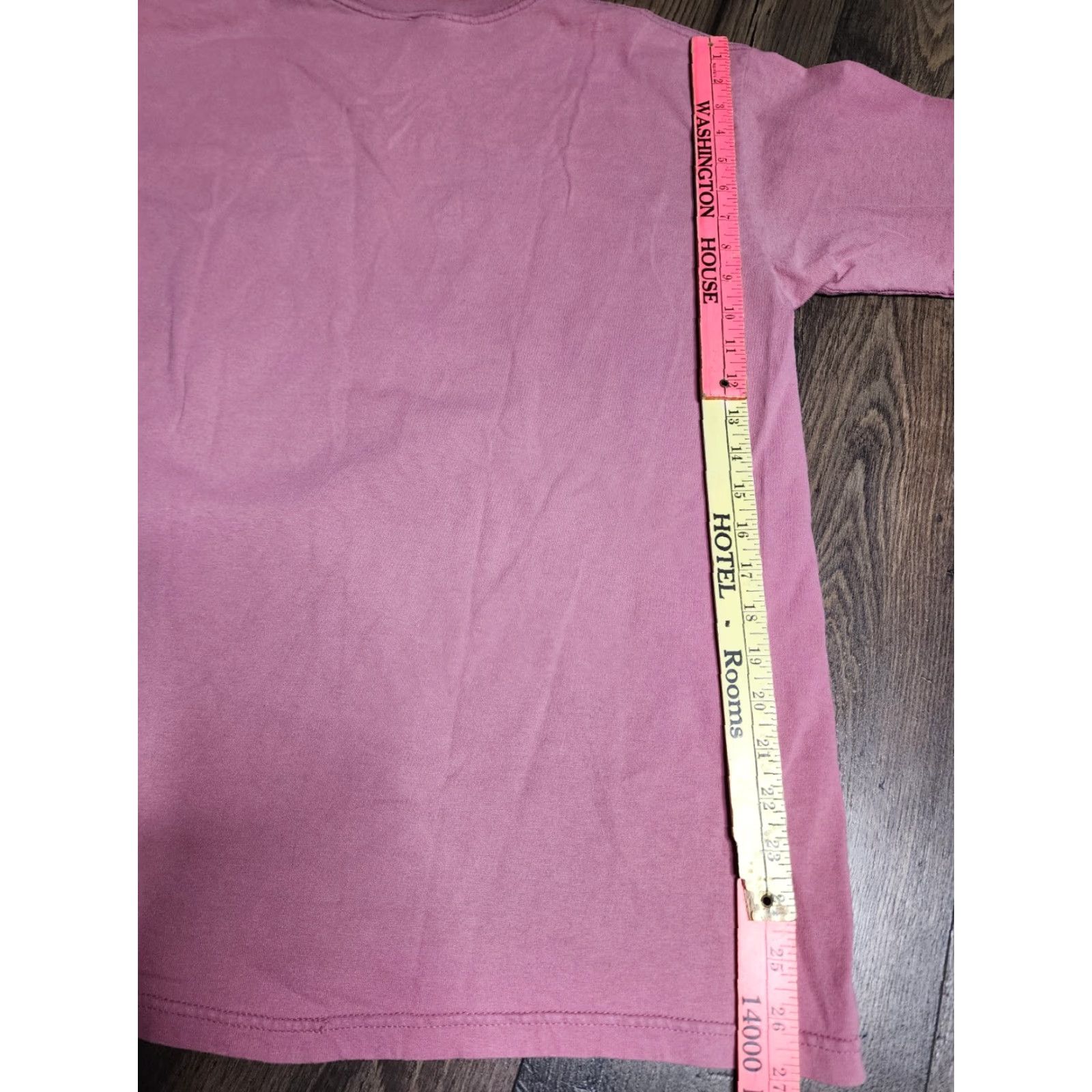 Anvil Vintage 90s Mens Large Pink Cotton T-Shirt with Apple Birdhouse Country Homestead Theme by Anvil Size US L / EU 52-54 / 3 - 2 Thumbnail