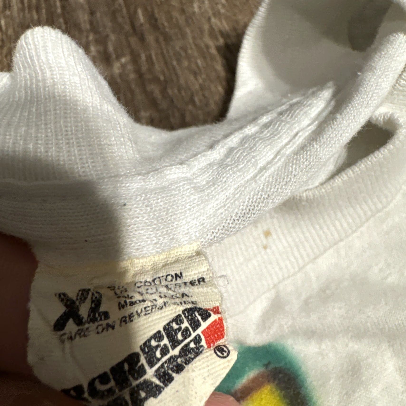 Vintage VINTAGE Chamberlain Chiefs Tampa Florida Wrestling Mascot T-Shirt XL Fits M-L Shirt Mens White Florida 21” Pit to Pit 26” Length Size US L / EU 52-54 / 3 - 5 Thumbnail