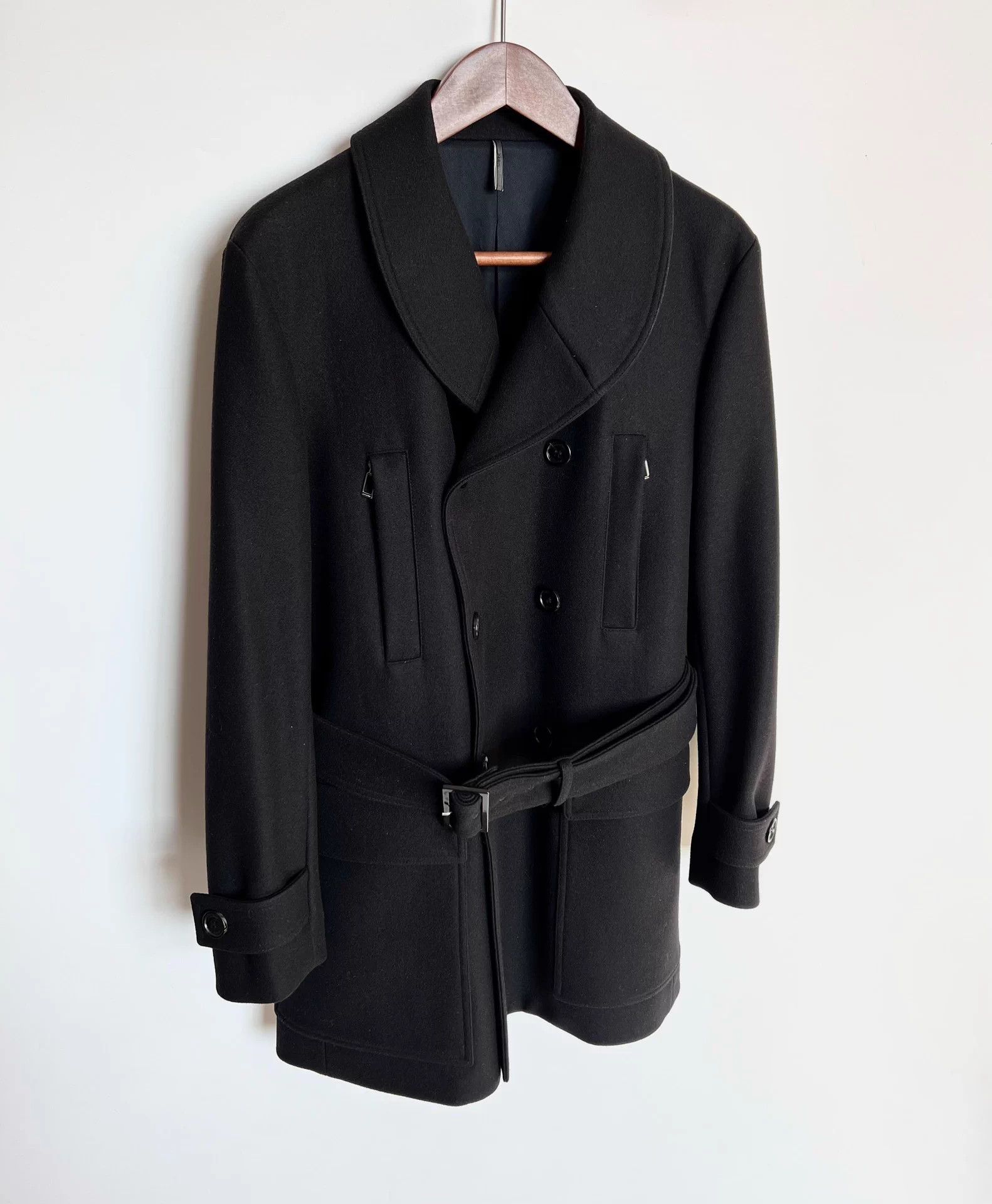 Dior Dior Arc Collar Double-Breasted Wool Coat 50 Size US M / EU 48-50 / 2 - 2 Thumbnail