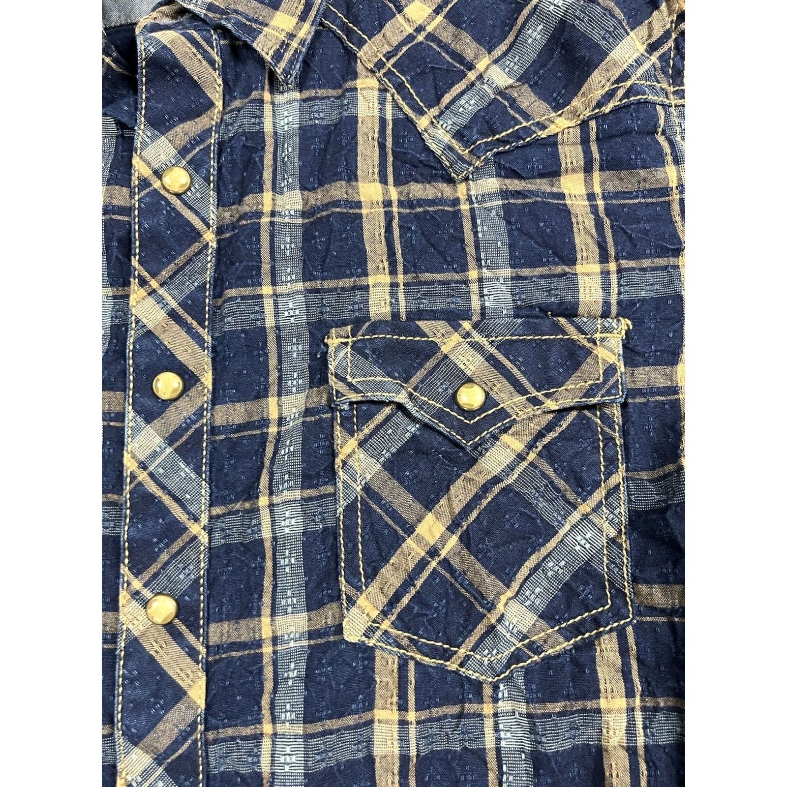 Wrangler VINTAGE Wrangler Pearl Snap Shirt Men’s Large Western Rodeo Cowboy Shirt Size US L / EU 52-54 / 3 - 4 Thumbnail