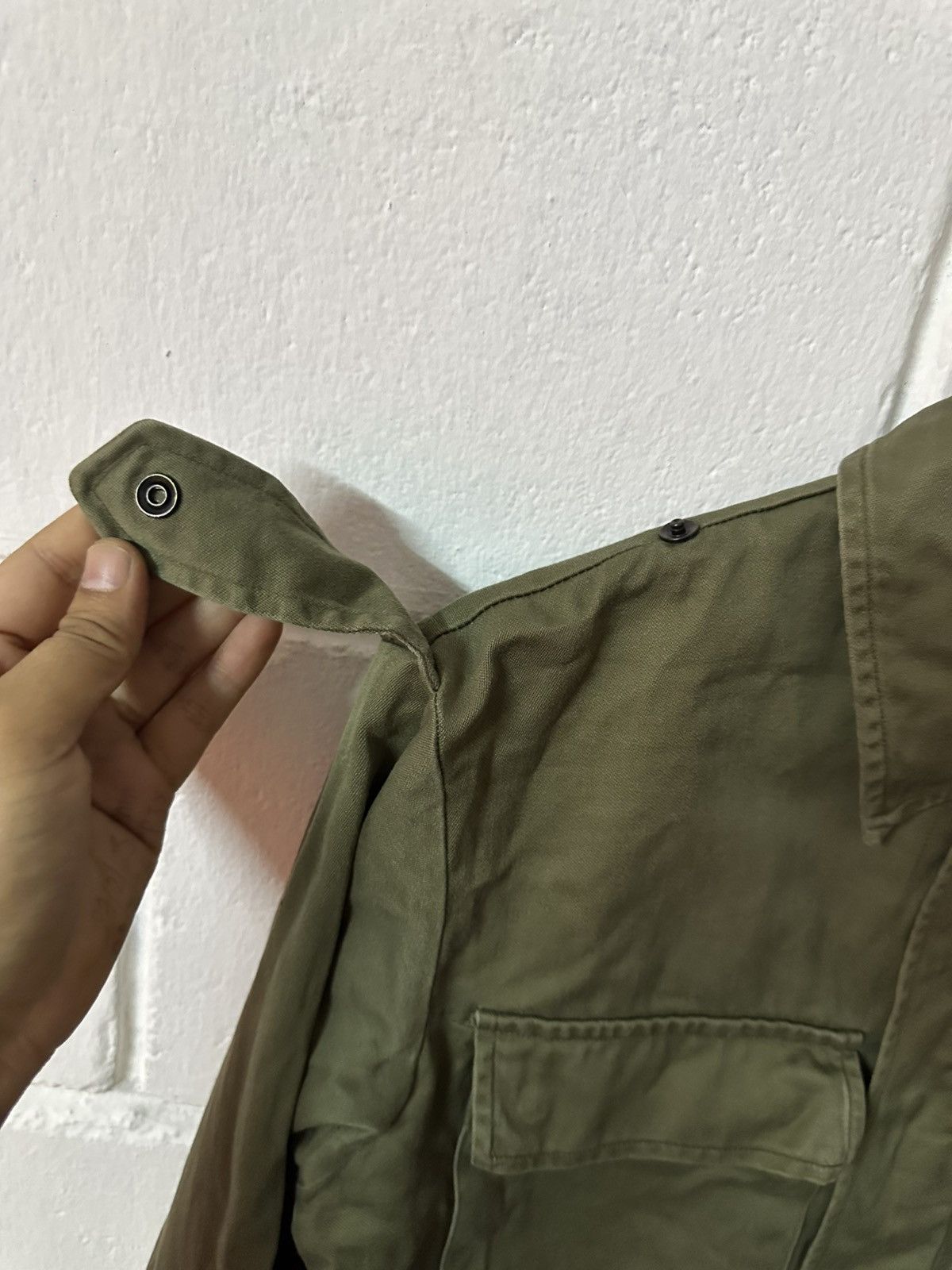 Vintage 1978 Dutch Military Green Jacket H. Van Puijenbroek Size US M / EU 48-50 / 2 - 7 Thumbnail