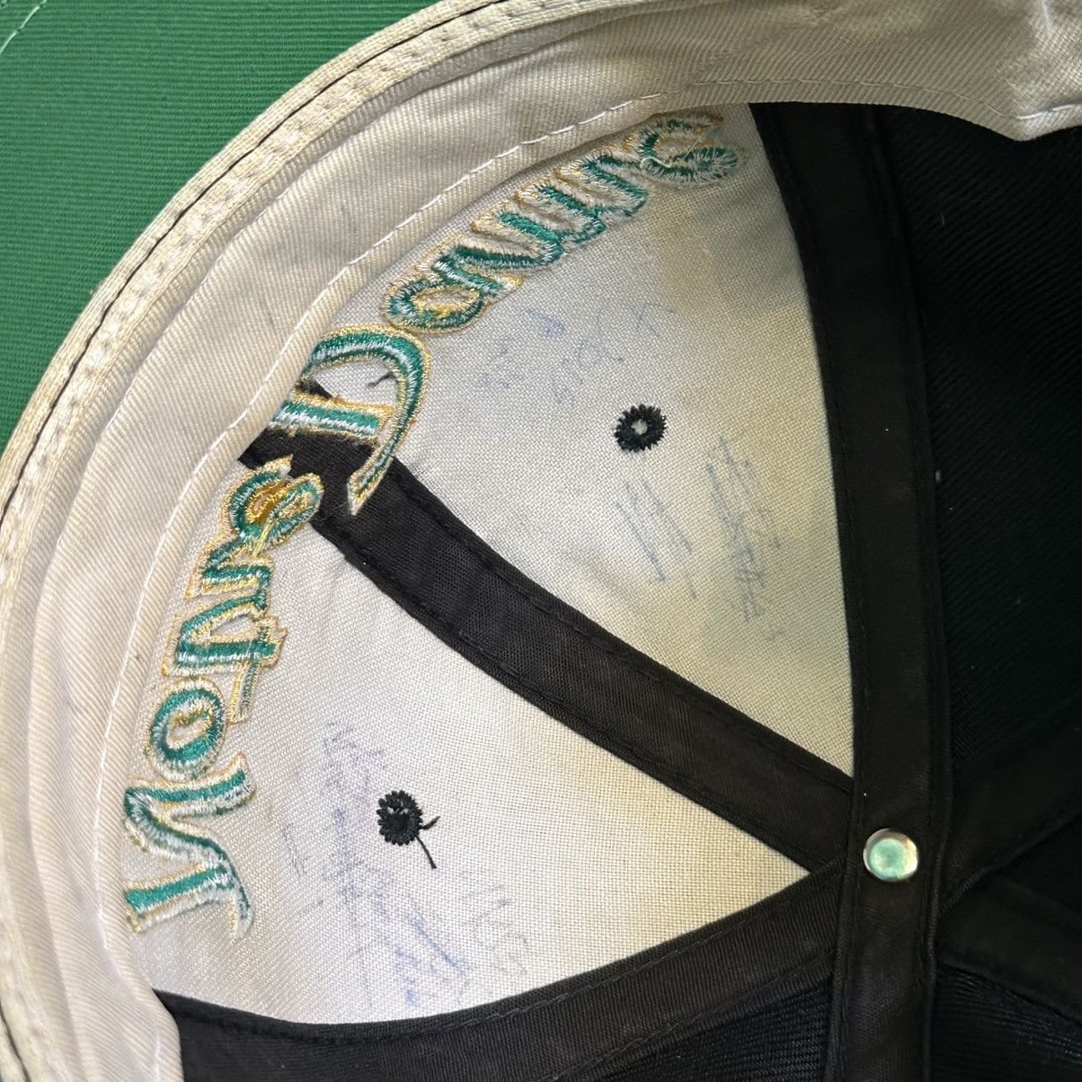 Sports Specialties × Vintage Vintage Hat Notre Dame Irish Scrip Double Line Size ONE SIZE - 9 Thumbnail