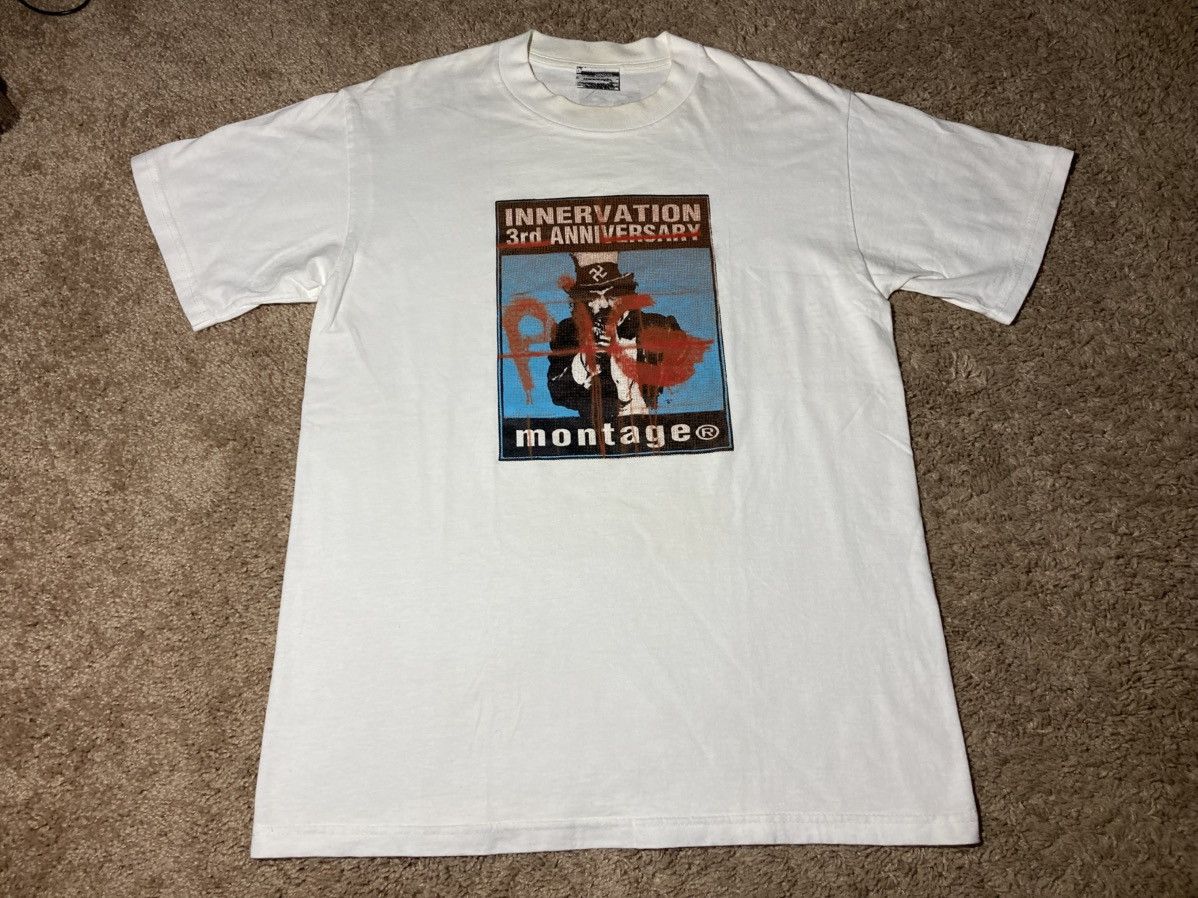 Montage 2000 Montage Anniversary Pig Manson Nazi Swastika 90s Punk Size US M / EU 48-50 / 2 - 2 Thumbnail
