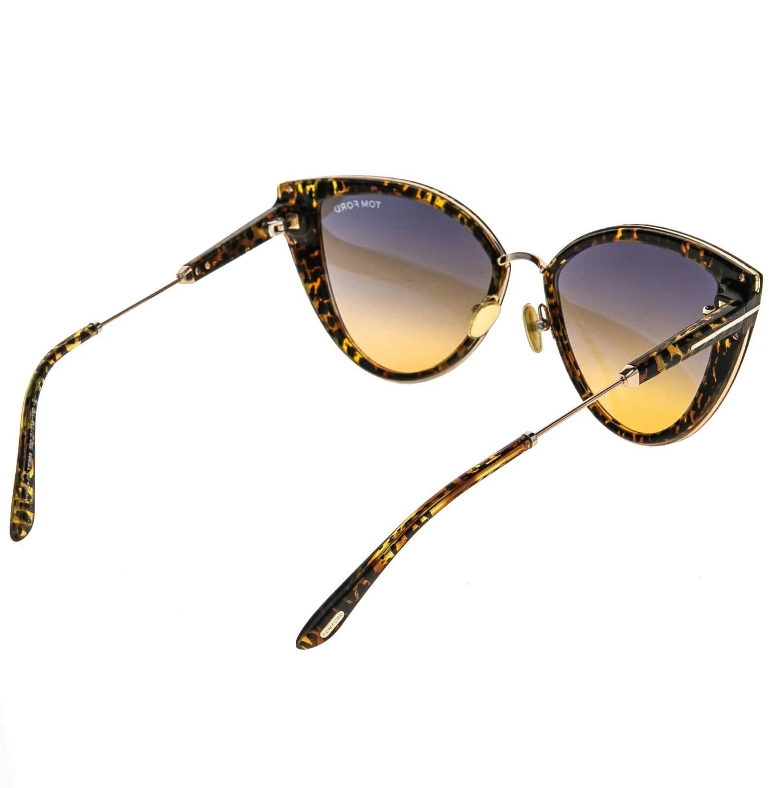 Tom Ford TOM FORD ANJELICA 02 TF0868 52B Gold Brown Sunglasses 868 Size ONE SIZE - 7 Thumbnail
