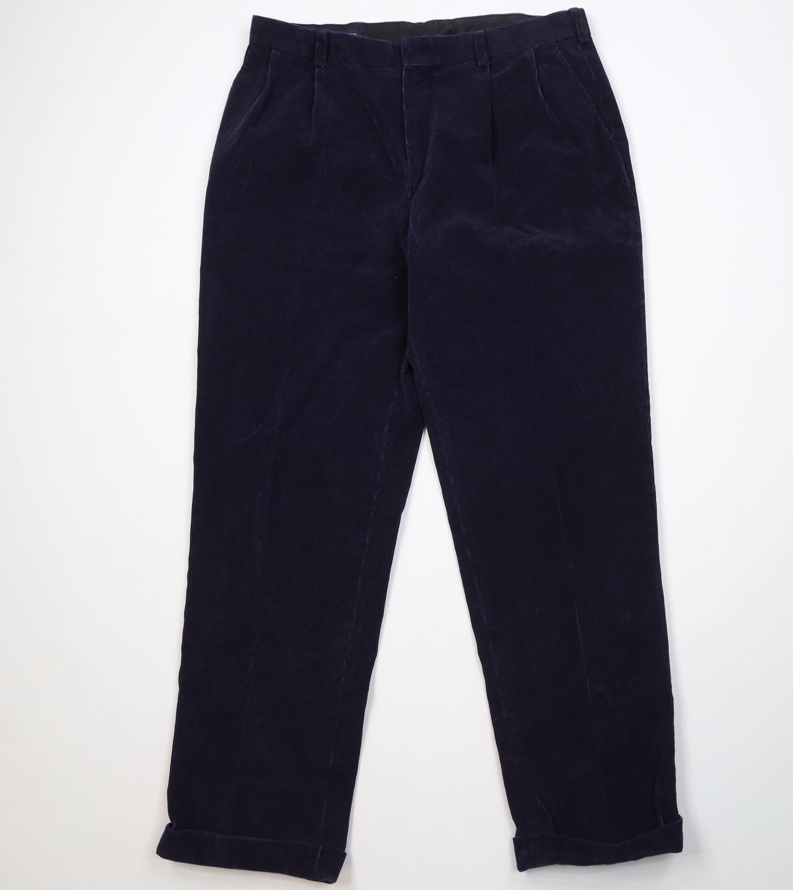 Lands' End Vintage 90s Lands End Heavy Wide Leg Corduroy Chino Pants Size US 36 / EU 52 - 1 Thumbnail