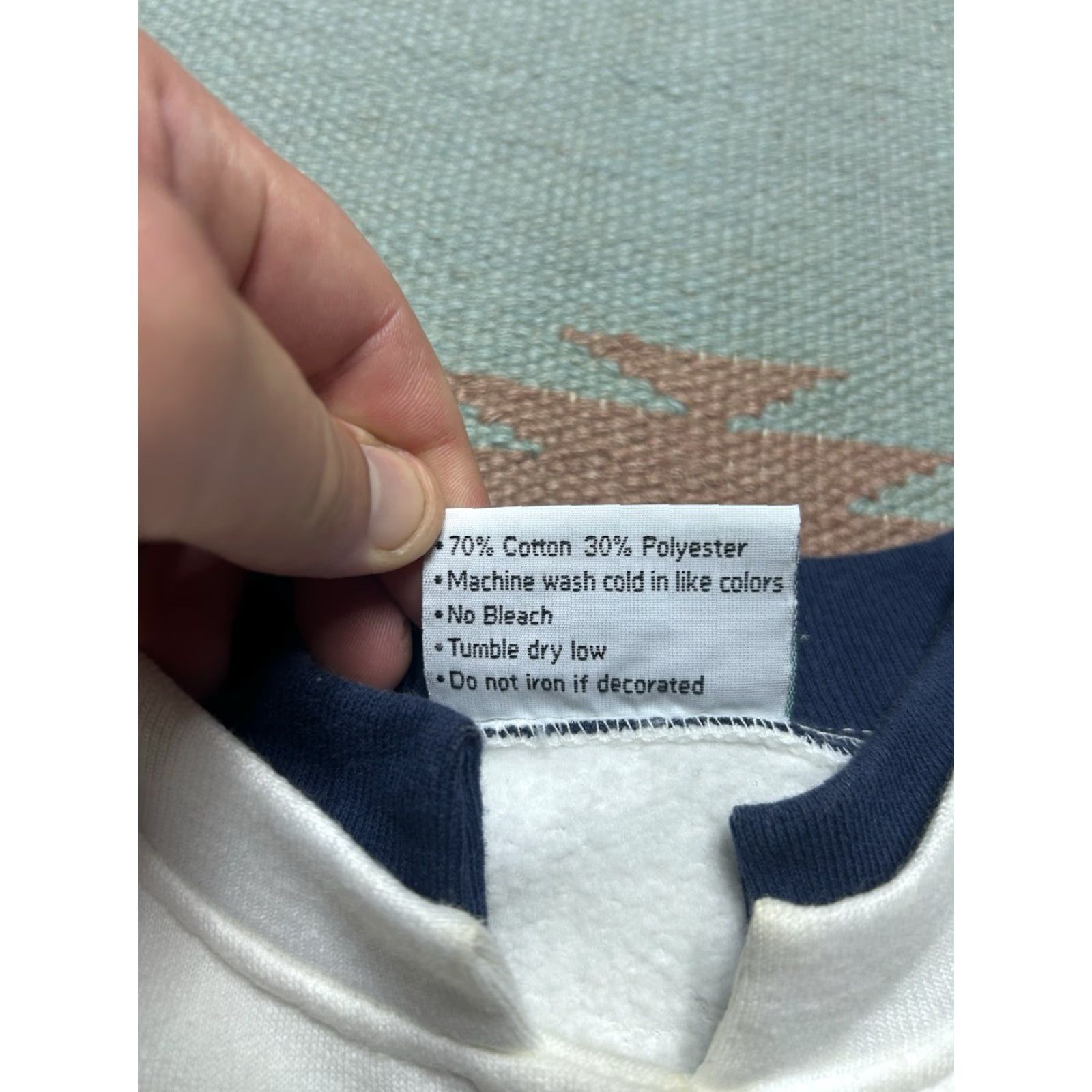 Vintage VINTAGE Cardigan Sweatshirt White 90s XL Men Size US XL / EU 56 / 4 - 7 Thumbnail