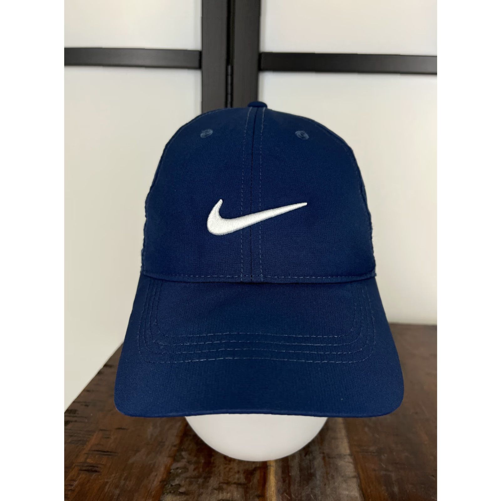 Nike Nike Golf Hat Cap Adjustable One Size Blue Lined 100% Polyester Mens Baseball Cap Sports Casual Travel Size ONE SIZE - 2 Thumbnail