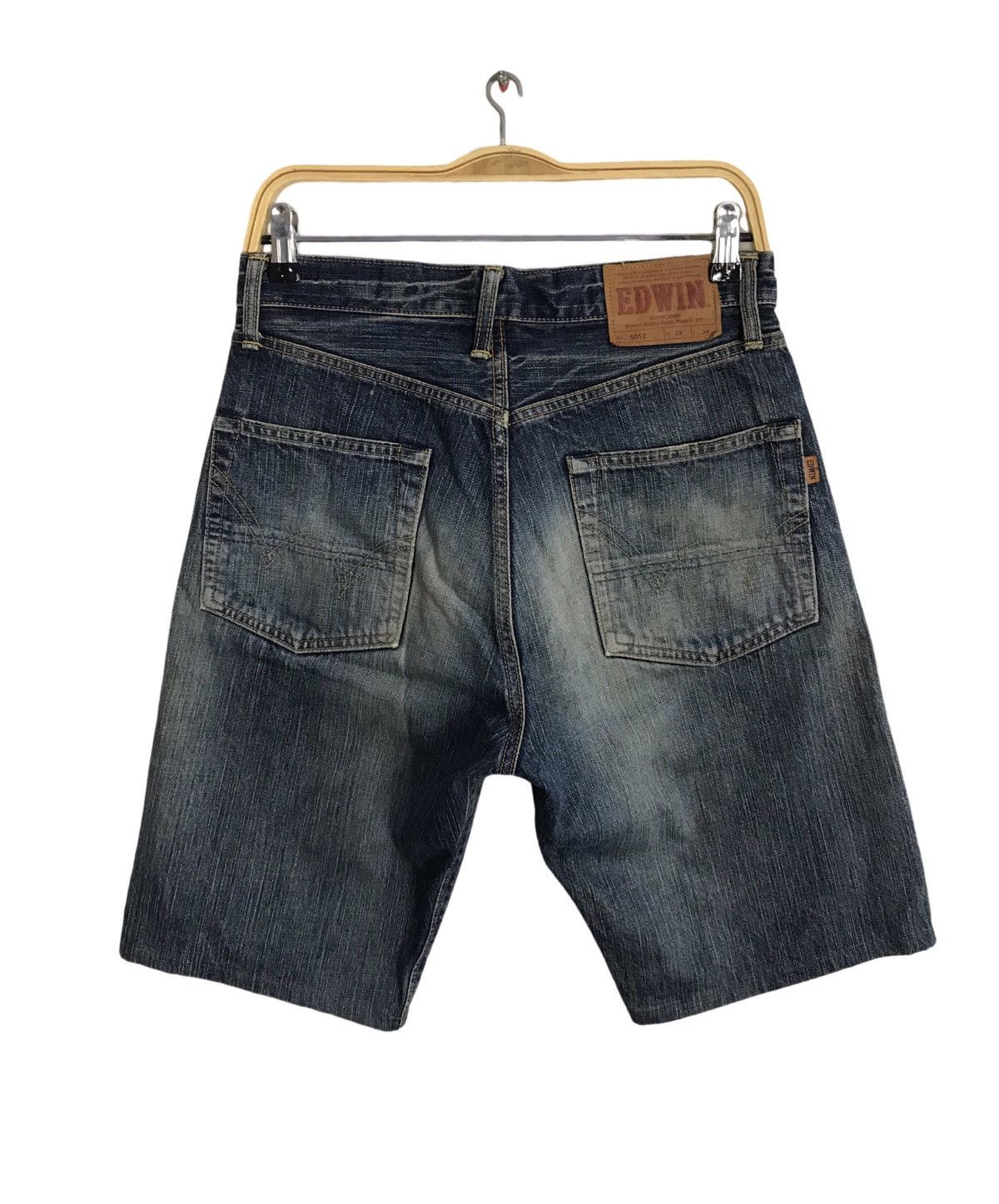 Edwin × Japanese Brand × Vintage Vintage Edwin 505Z Selvedge Short Pants Jeans Size US 29 - 2 Thumbnail