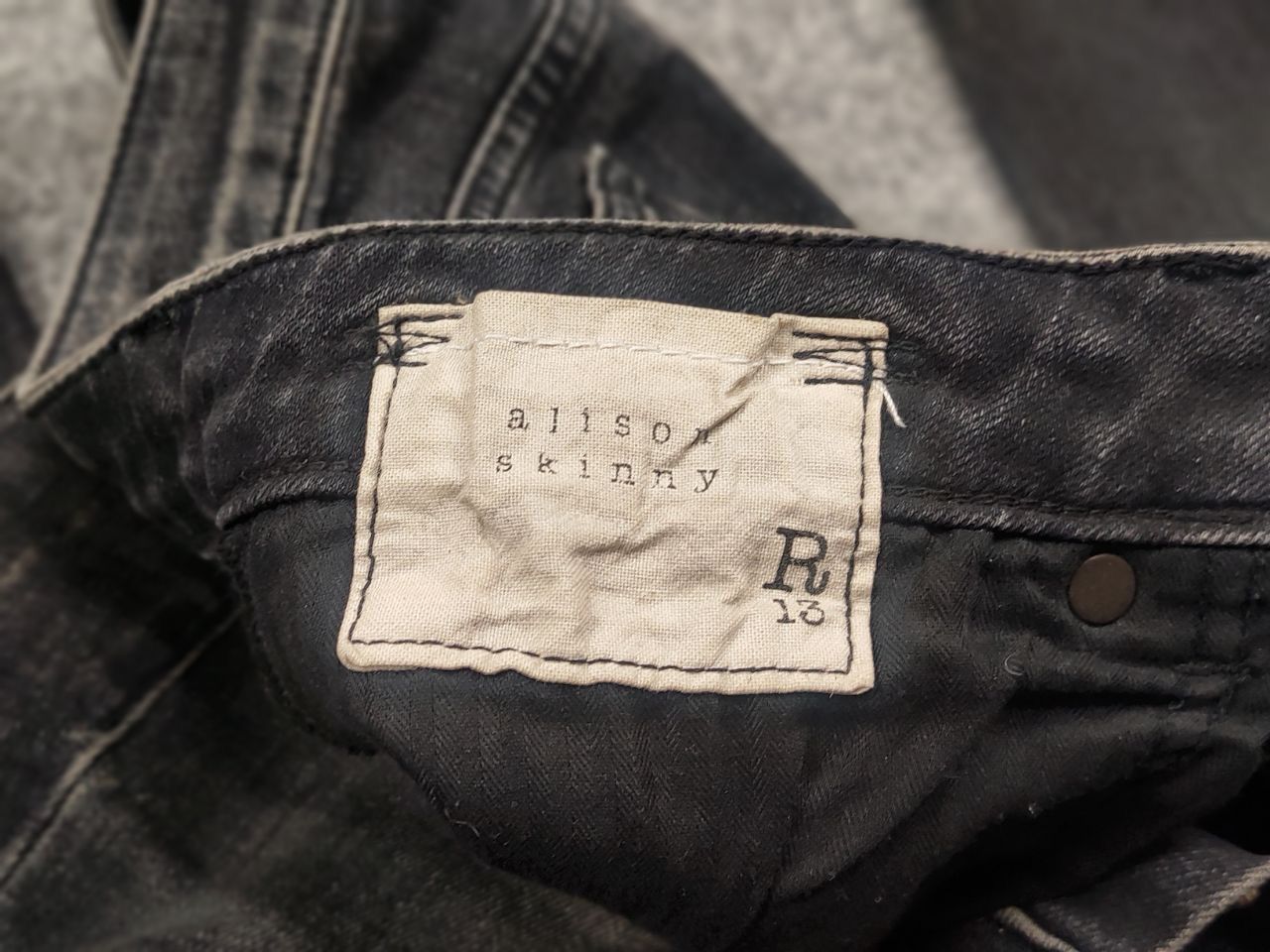 R13 R13 Design Alison Skinny Howell Light Faded Denim Jeans Size 27" / US 4 / IT 40 - 15 Thumbnail