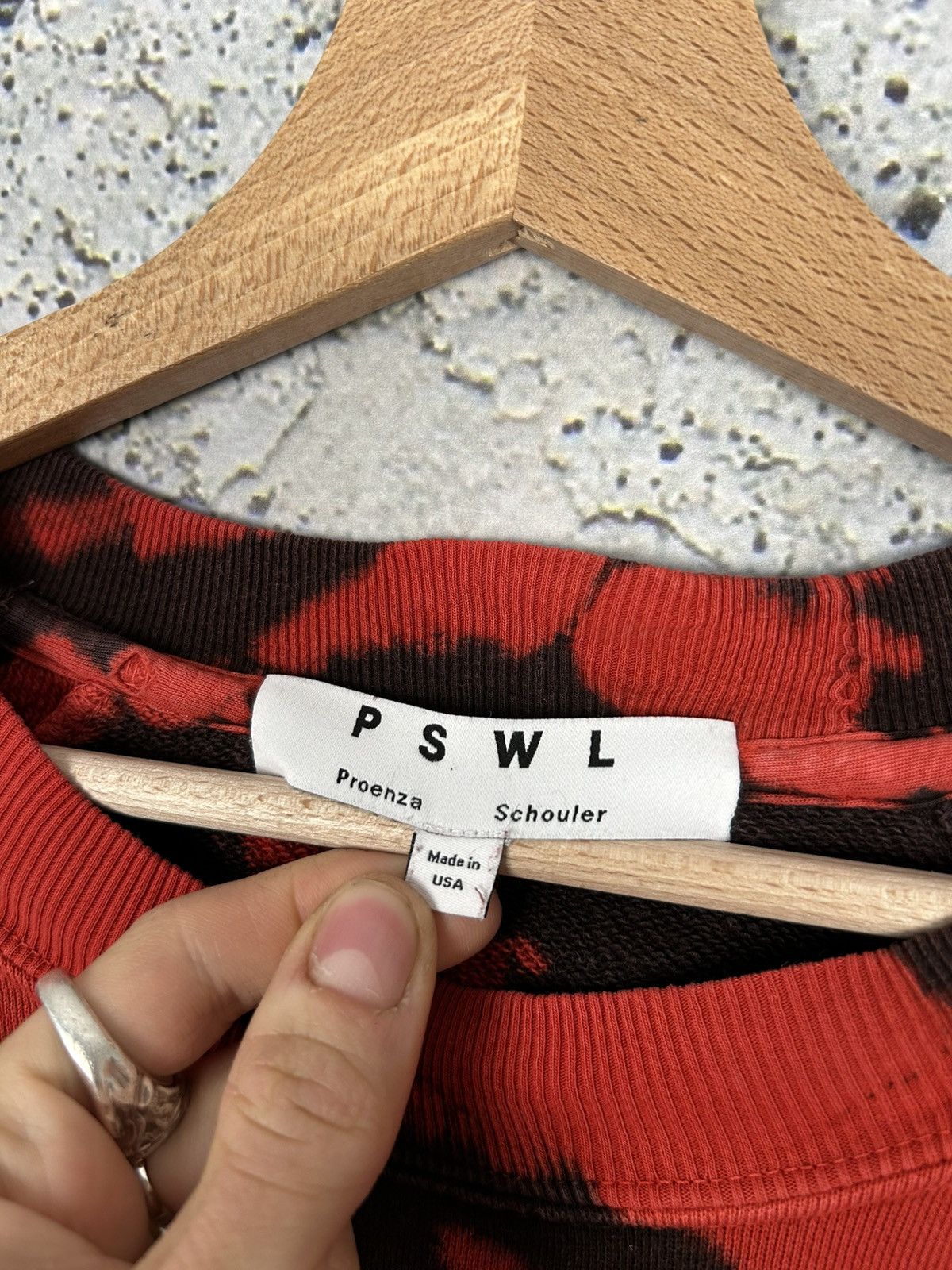 Designer PSWL Proenza Shoulder Made in USA Avant Garde Crewneck Rare Size US L / EU 52-54 / 3 - 5 Thumbnail