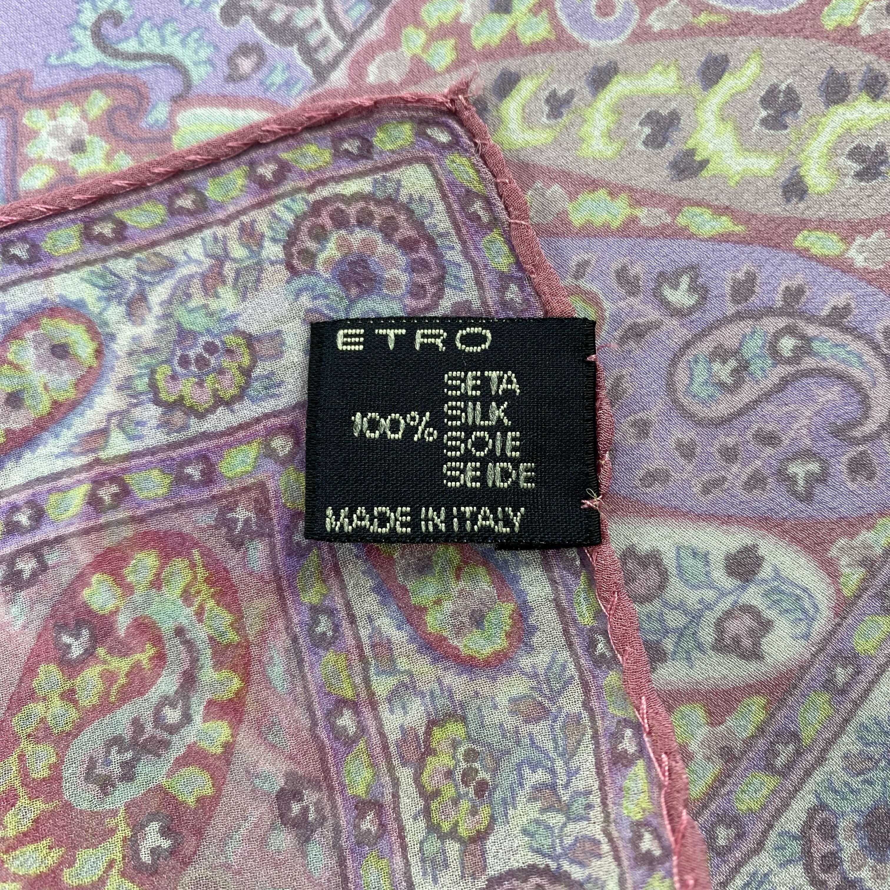 Etro × Vintage Etro Handkerchief / Neckerchief / Bandana-P1819 Size ONE SIZE - 5 Thumbnail