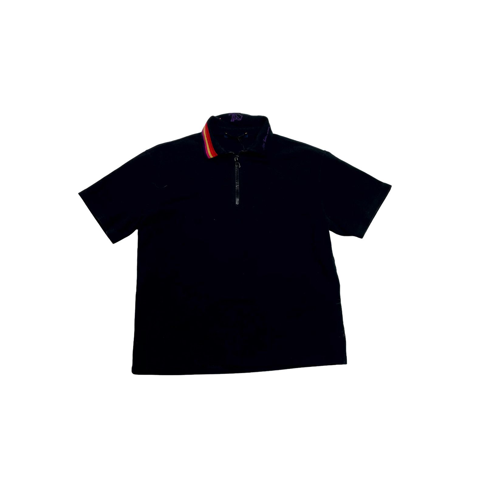 Louis Vuitton Louis Vuitton Quarter Black, Purple & Rainbow Zip Shirt Size US M / EU 48-50 / 2 - 1 Thumbnail