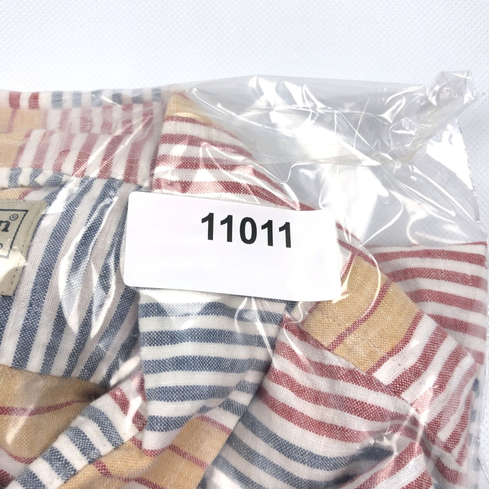 Vintage L.L.Bean Men's L Regular Linen Blend Striped Casual Button Down Shirt Short Sleeve"} Size US L / EU 52-54 / 3 - 7 Thumbnail