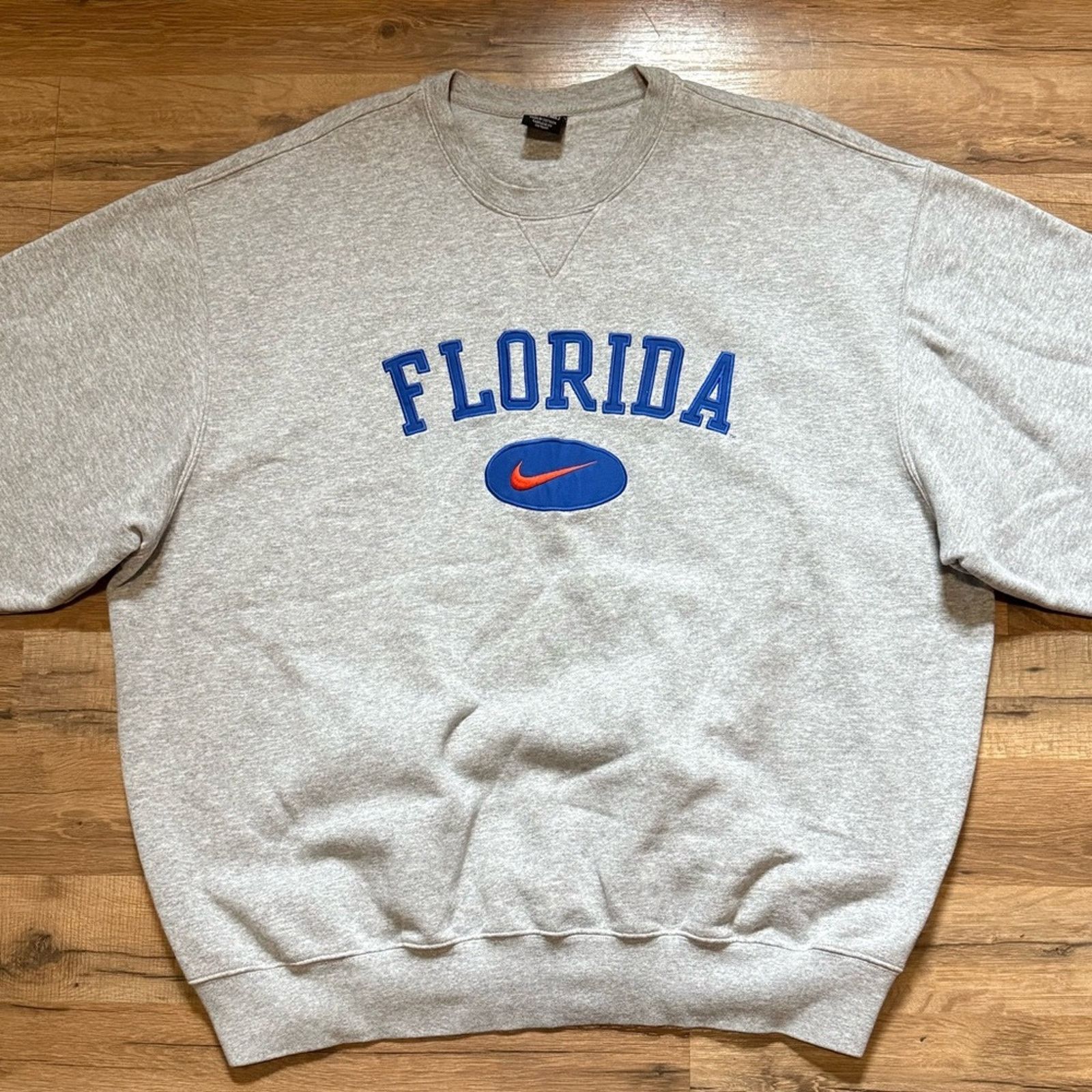 Nike 90s Nike Team Florida Center Swoosh Crewneck Sweatshirt Size US XXL / EU 58 / 5 - 2 Thumbnail