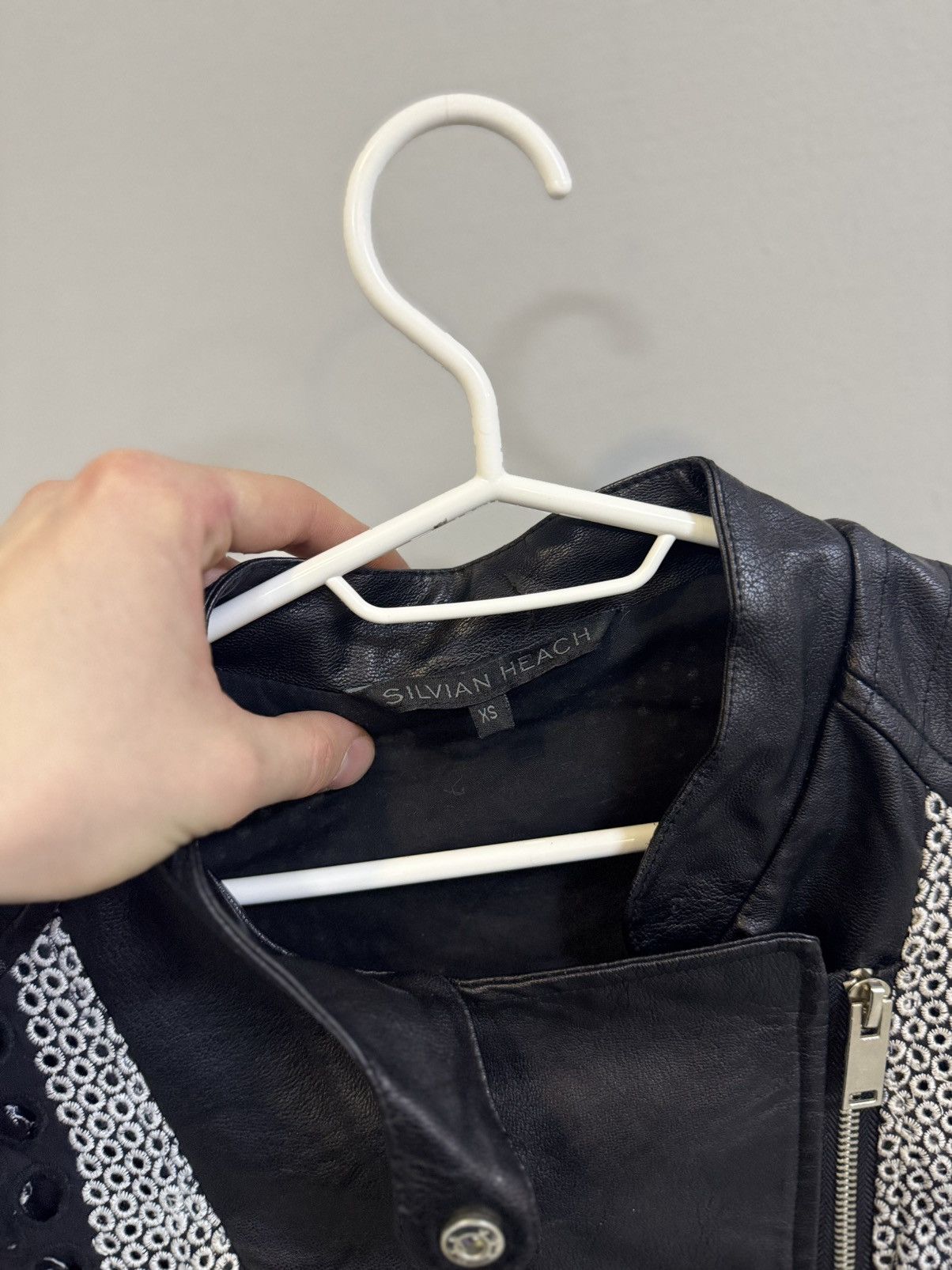If Six Was Nine × Japanese Brand CRAZY Style Leather Jacket Opium Size XS / US 0-2 / IT 36-38 - 7 Thumbnail