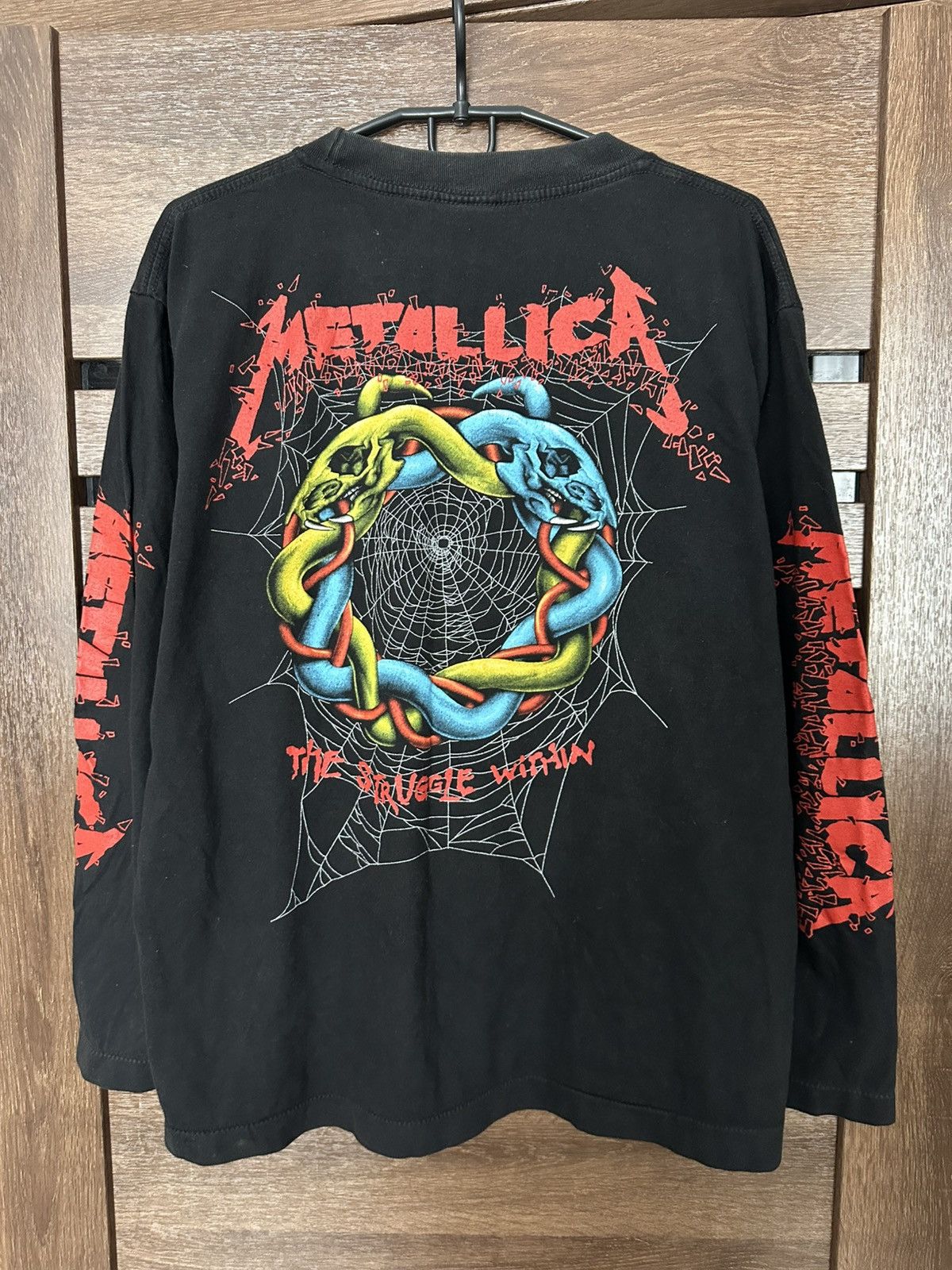 Metallica Metallica Tread On Vintage Band T-Shirt Tee Long Sleeve 90s Size US L / EU 52-54 / 3 - 4 Thumbnail