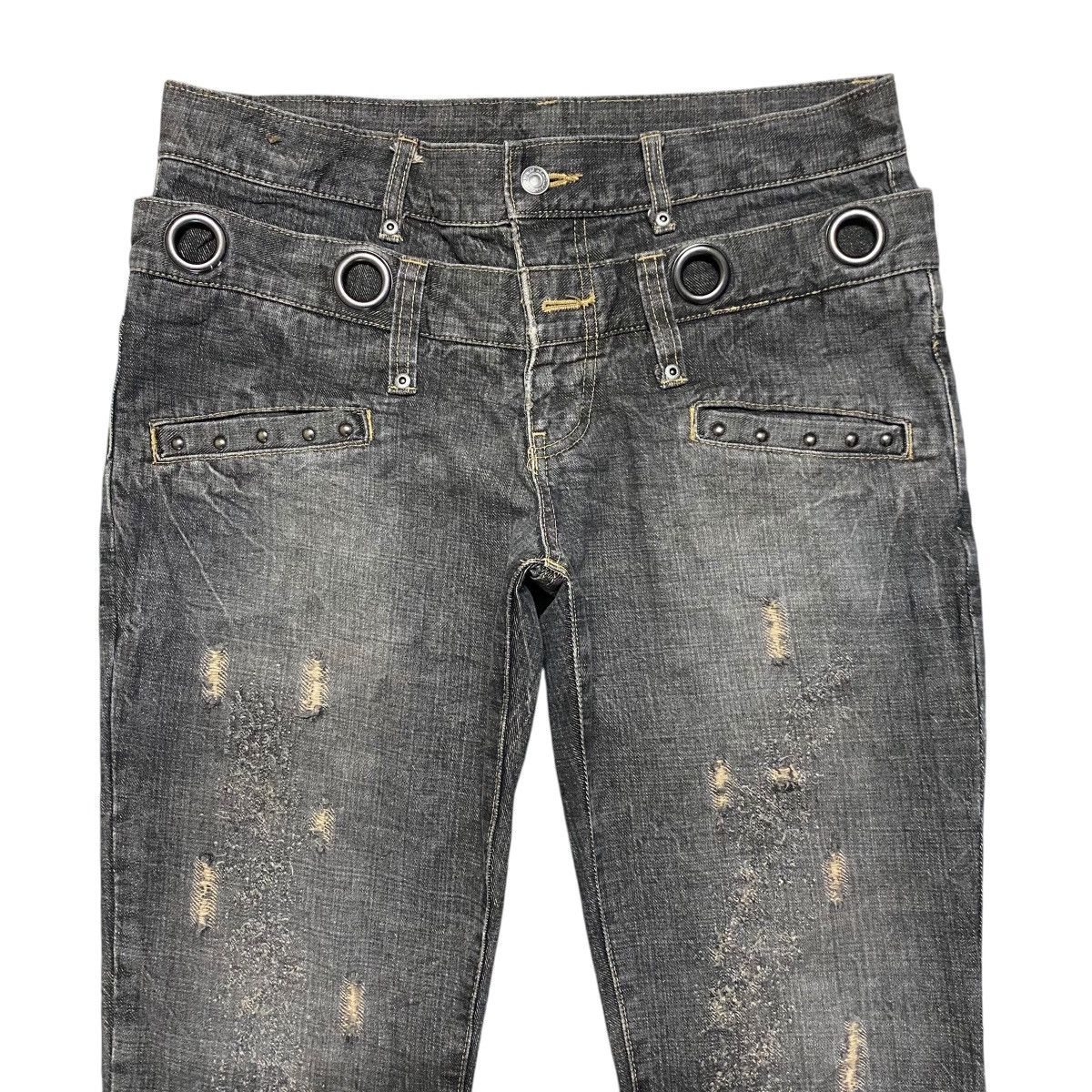 Japanese Brand Japanese Brand Denim Double Waist Jeans Size US 34 / EU 50 - 3 Thumbnail