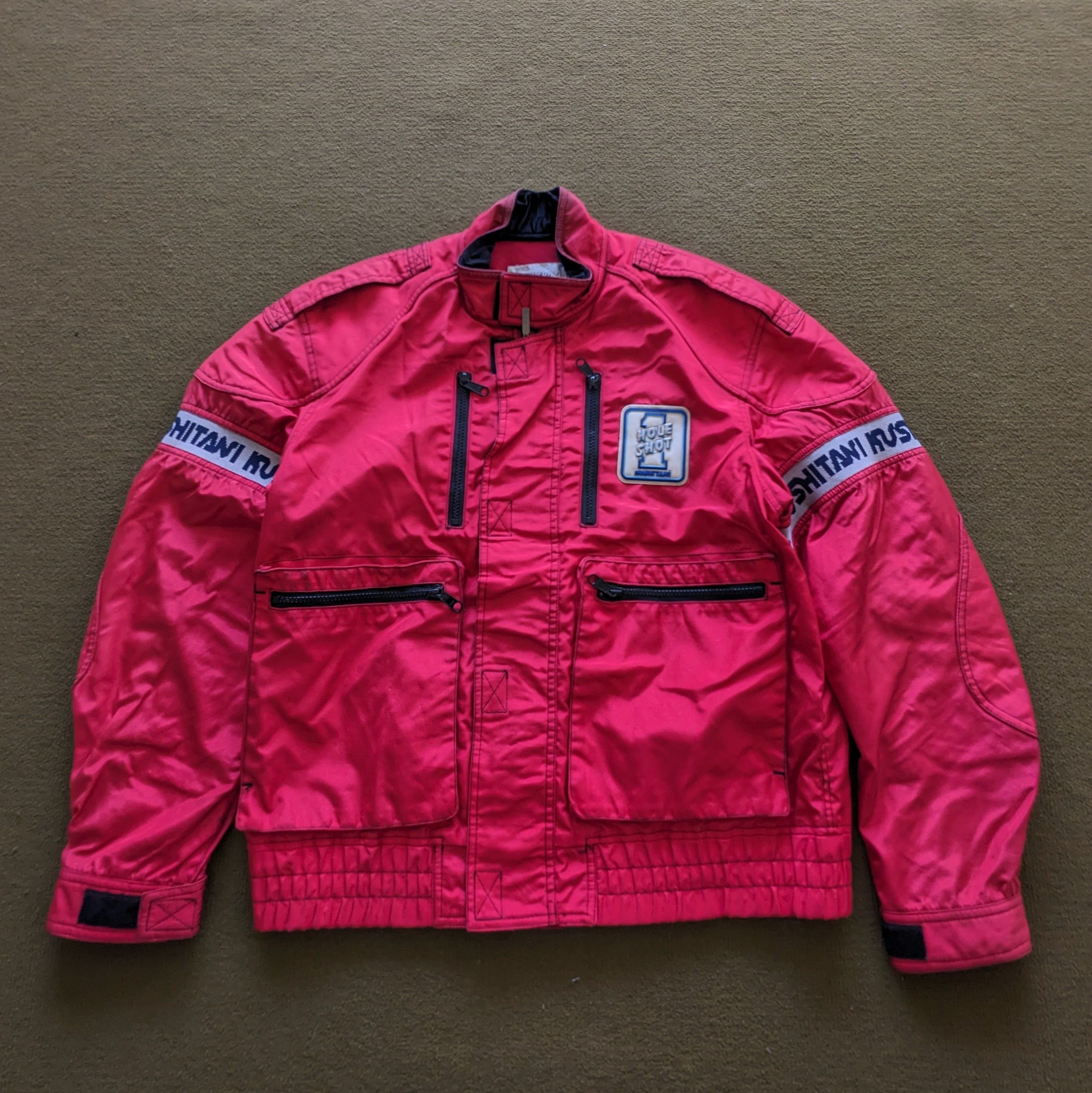 Vintage Vintage KUSHITANI Motorcycle Bomber Jacket Size US L / EU 52-54 / 3 - 3 Thumbnail