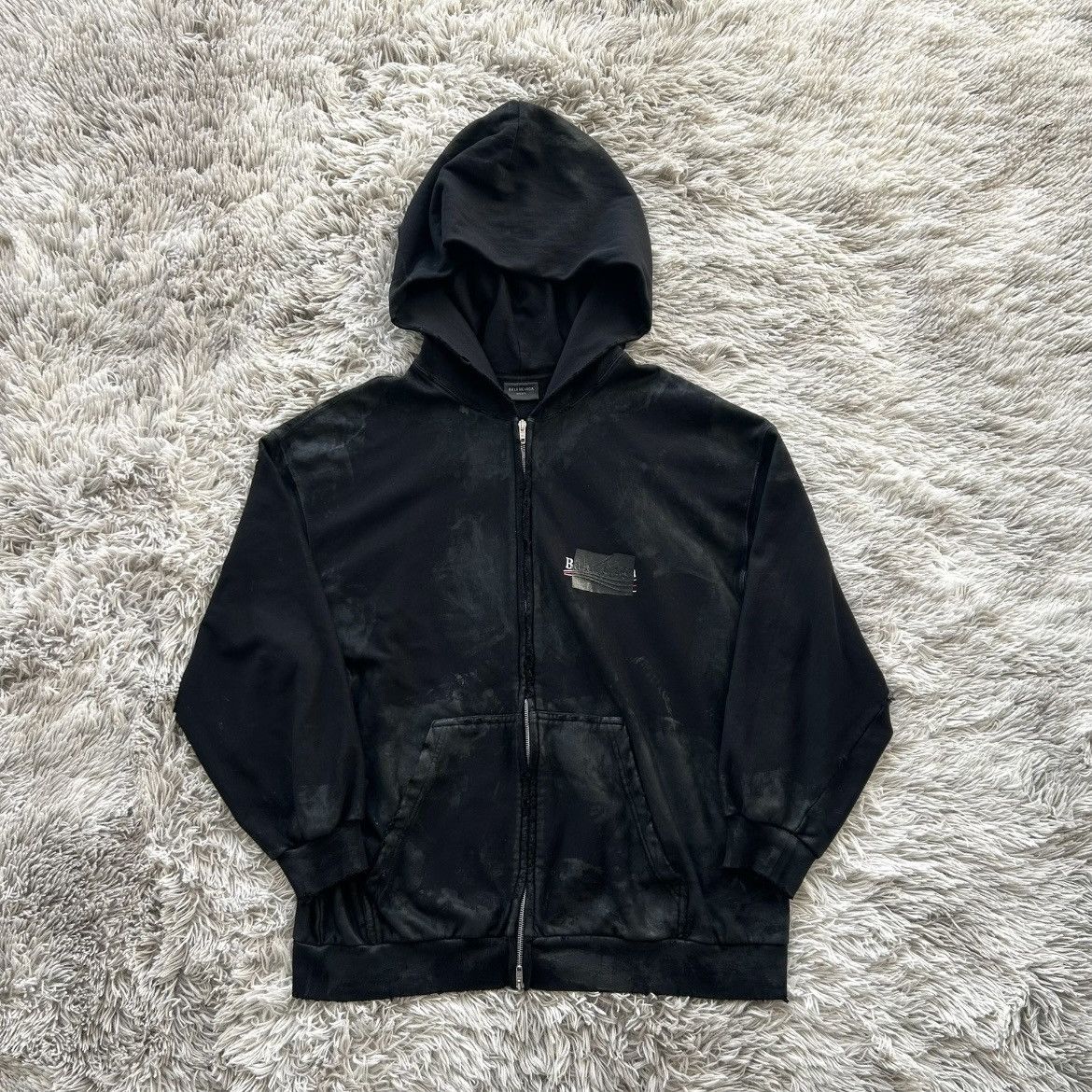 Balenciaga Balenciaga 23SS Mud Destroy Hoodie Size US L / EU 52-54 / 3 - 1 Thumbnail