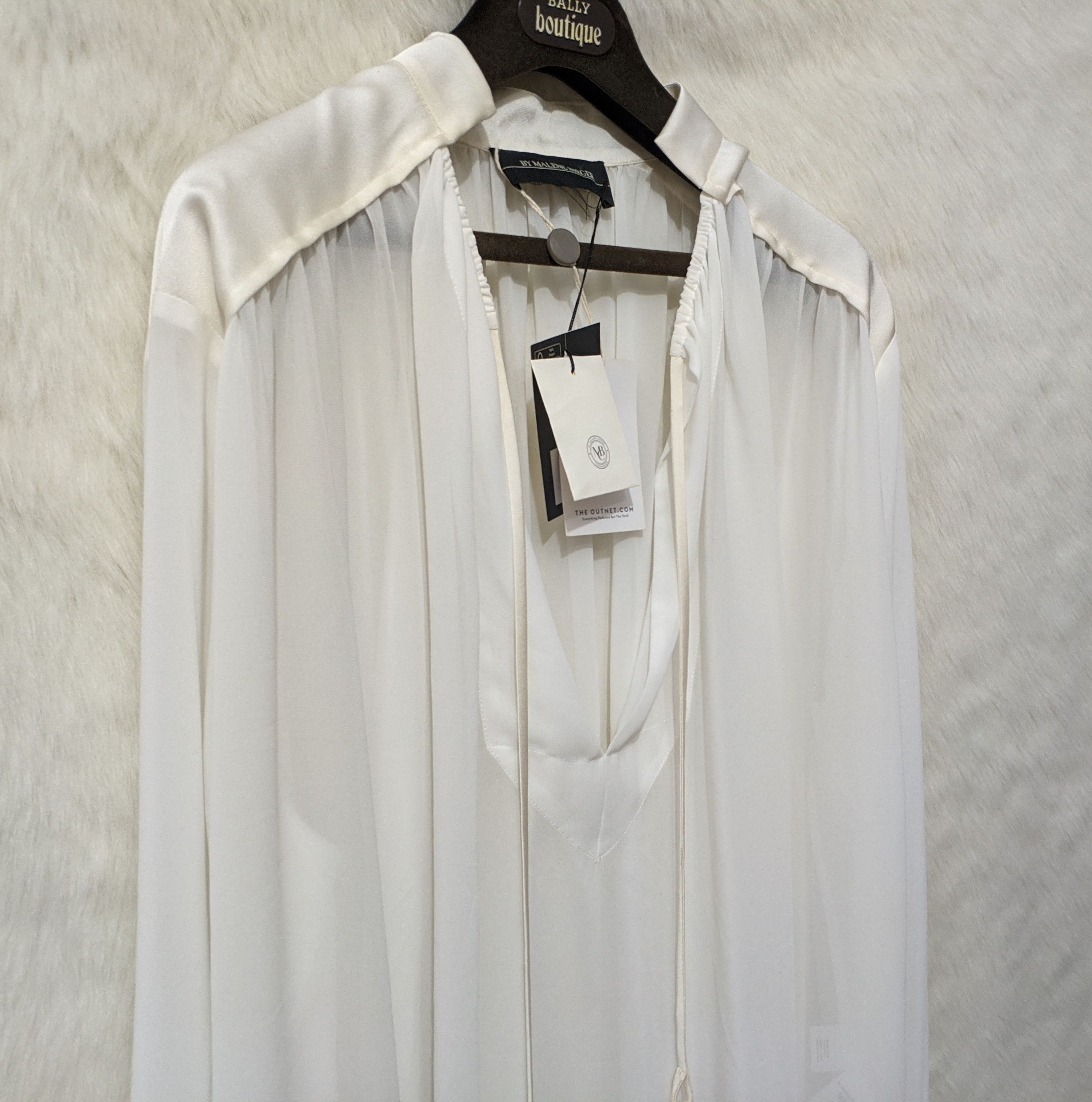 By Malene Birger BY MALENE BIRGER Bolivian Ruched Chiffon Blouse Top Tunic Size M / US 6-8 / IT 42-44 - 8 Thumbnail