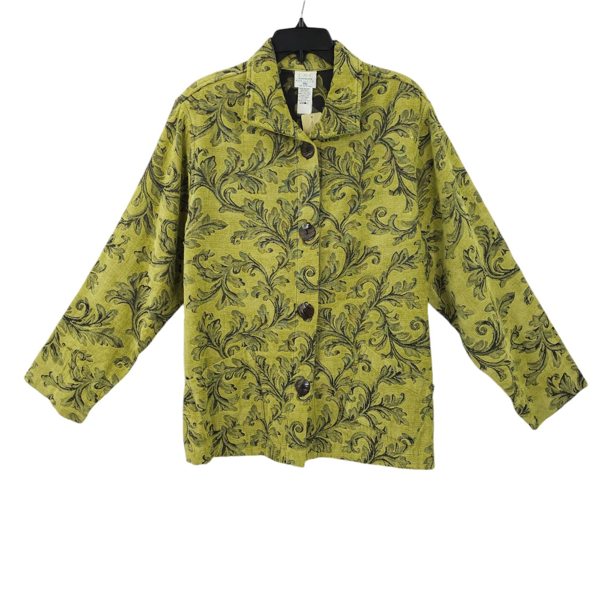 Other CMC Color Me Cotton Floral Button Front Blazer Jacket Womens Size XXL / US 16-18 / IT 52-54 - 1 Thumbnail