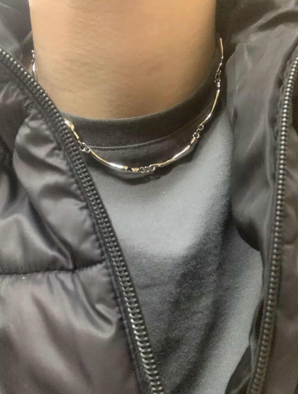 Other Unisex irregular wave shape chain necklace Size ONE SIZE - 3 Thumbnail