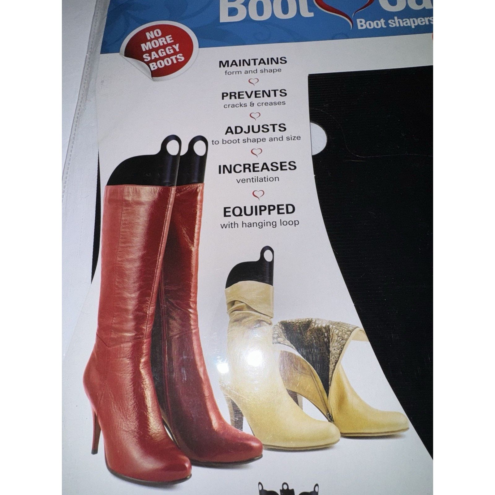 The Unbranded Brand Boot Shapers Cedar Fresh Adjustable Pack Of 4 Black New Size ONE SIZE - 9 Thumbnail