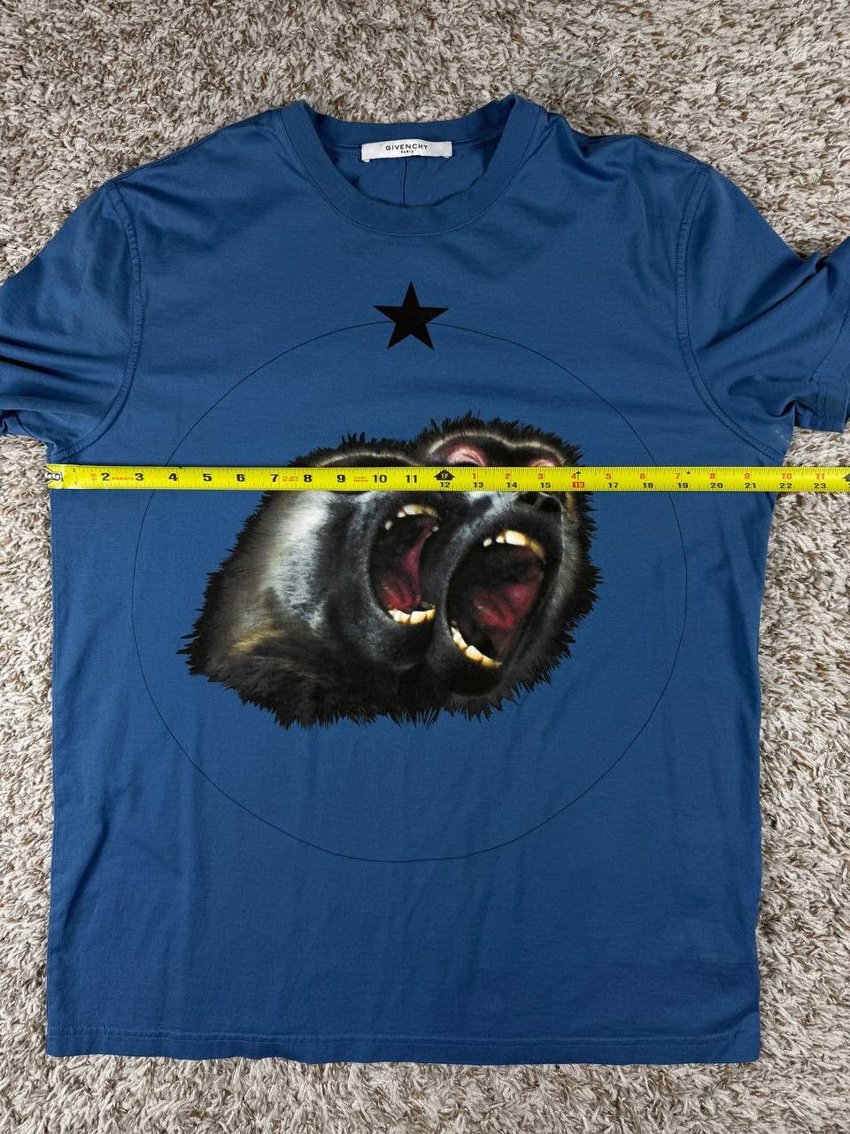 Givenchy Givenchy Monkey Brothers Graphic T-Shirt Blue Size US XL / EU 56 / 4 - 6 Thumbnail