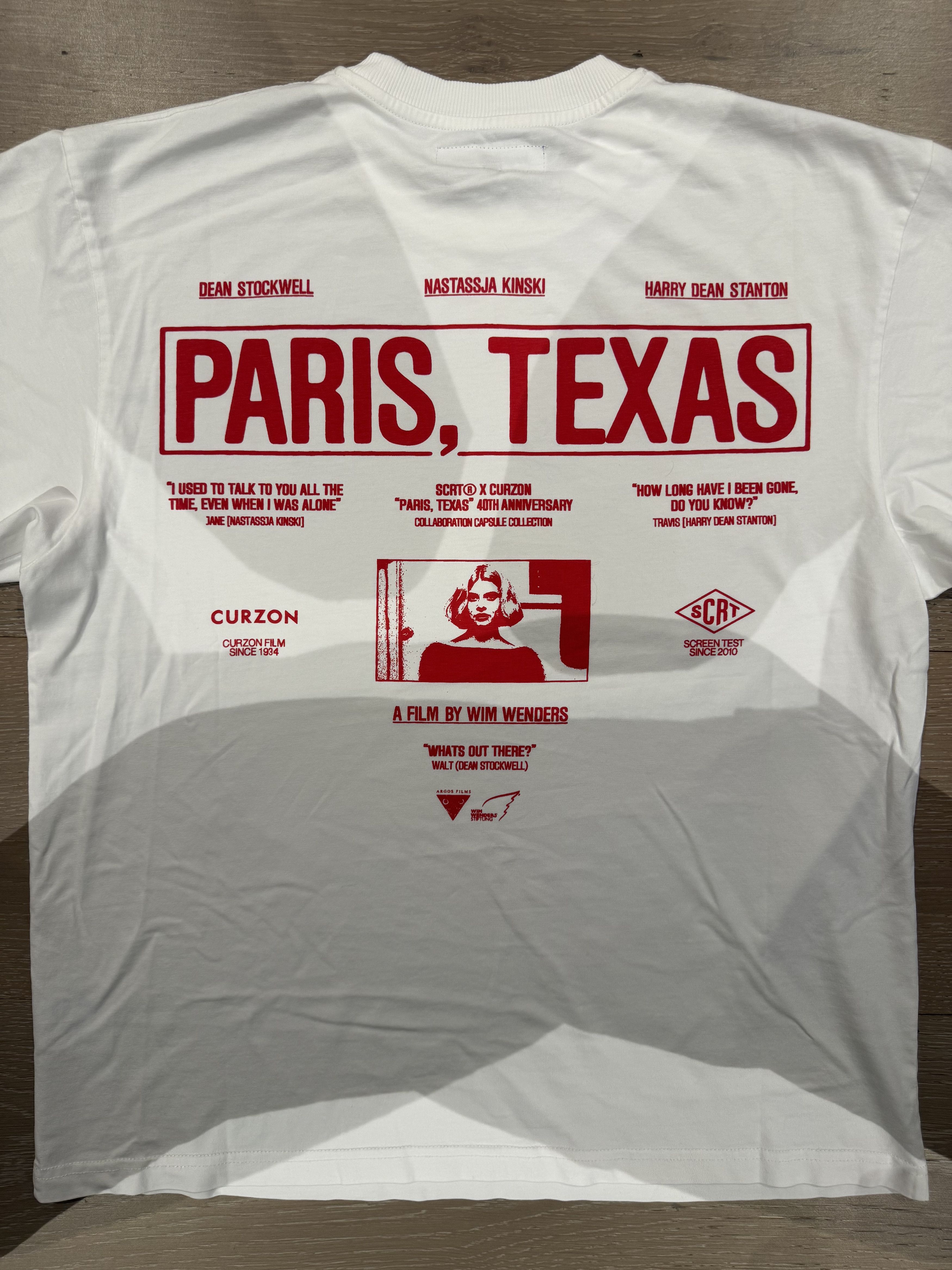 SCRT 💚 SCRT x Wim Wenders Foundation PARIS, TEXAS White Tee NEW Size US S / EU 44-46 / 1 - 10 Thumbnail