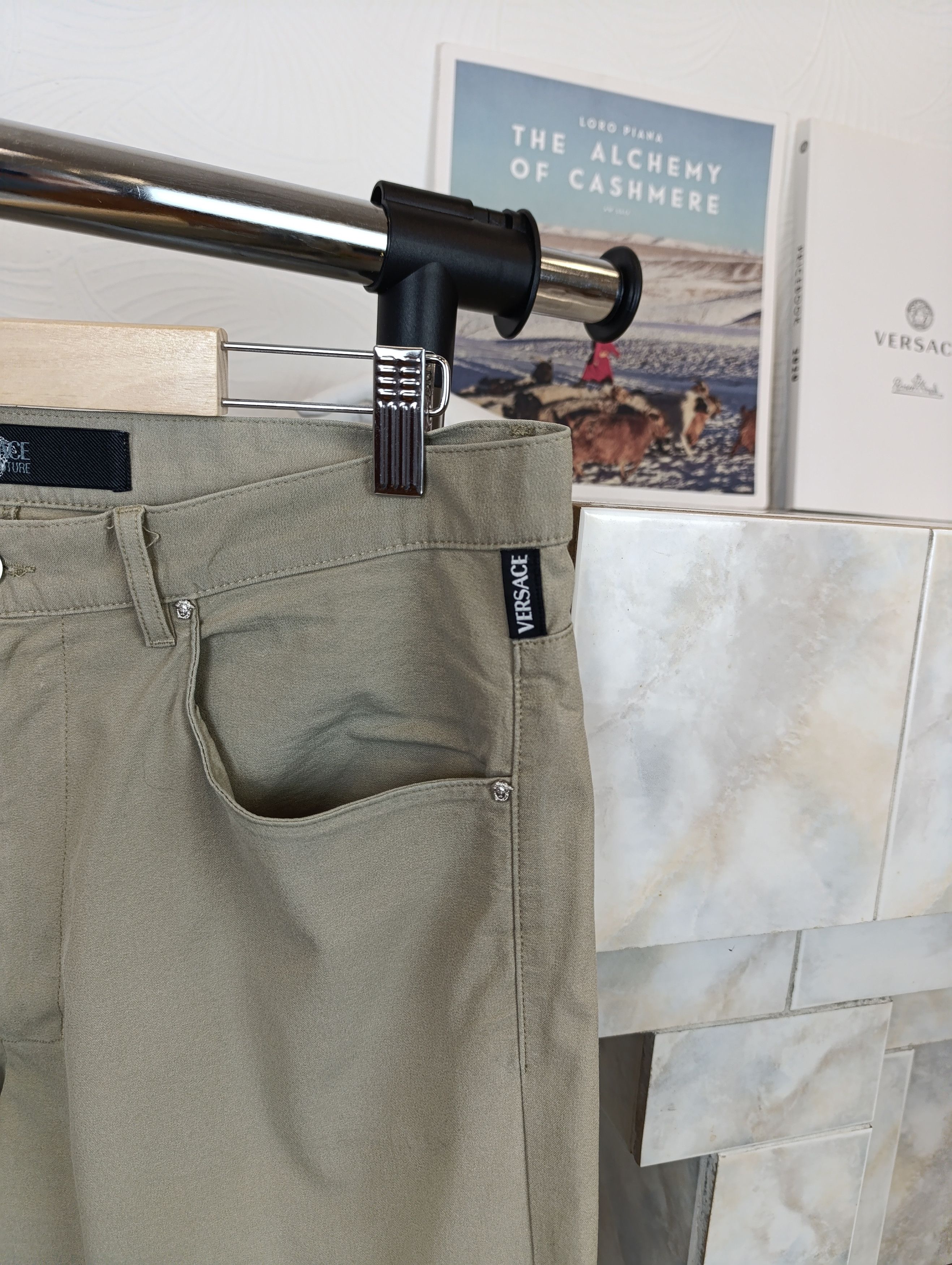 Versace Jeans Couture × Vintage VERSACE JEANS COUTURE VINTAGE MENS STRETCH PANTS Size US 35 - 5 Thumbnail
