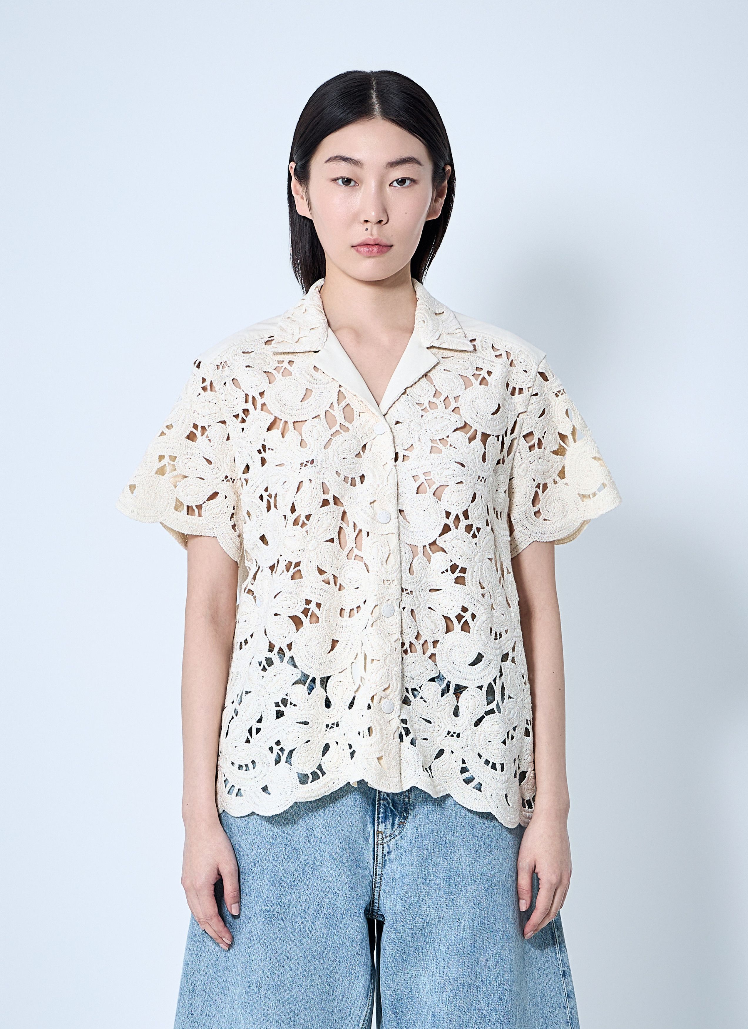Moncler Short Sleeve Button-Down Shirt Size M / US 6-8 / IT 42-44 - 1 Thumbnail