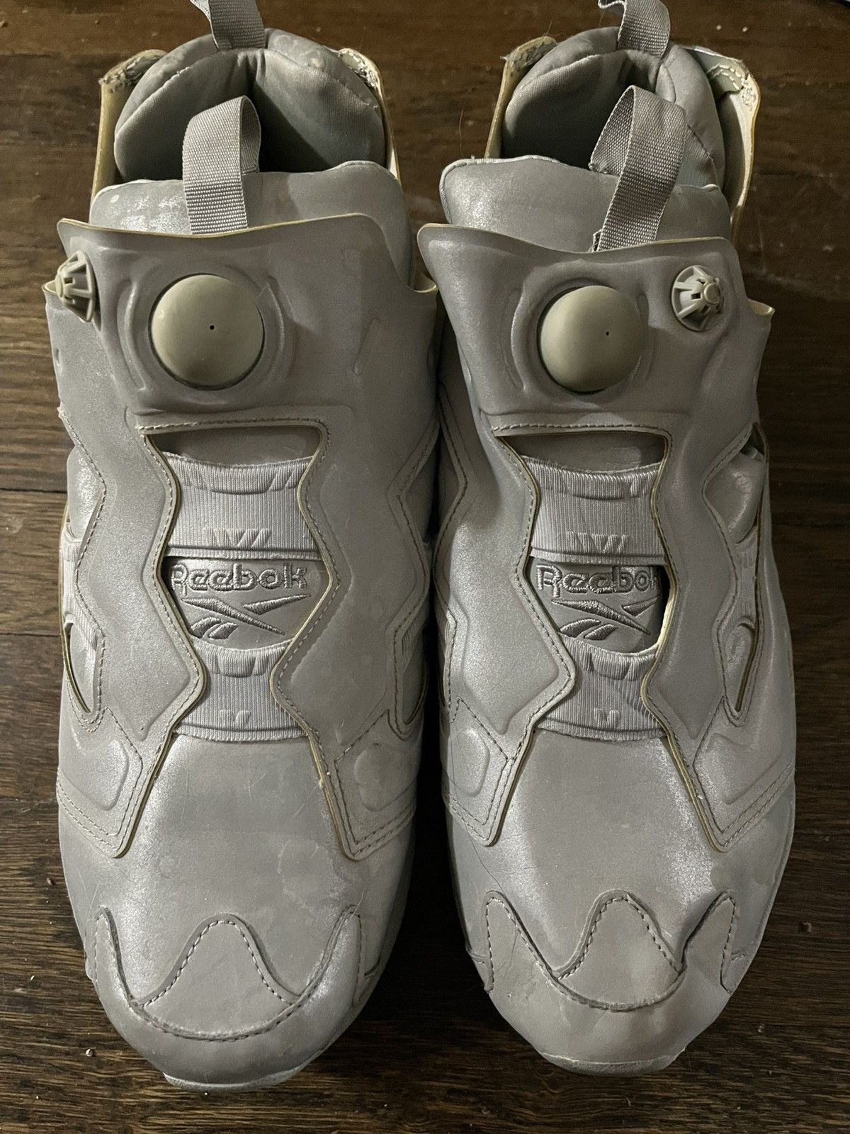 Reebok × Vetements Reebok x Vetements Grey Reflective InstaPump Fury Trainers Size US 11.5 / EU 44-45 - 1 Thumbnail