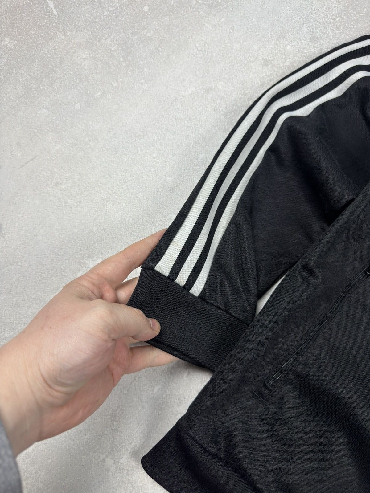 Adidas Adidas Black Classic Olympic Zip Track Top Jacket Y2k Size US L / EU 52-54 / 3 - 3 Thumbnail