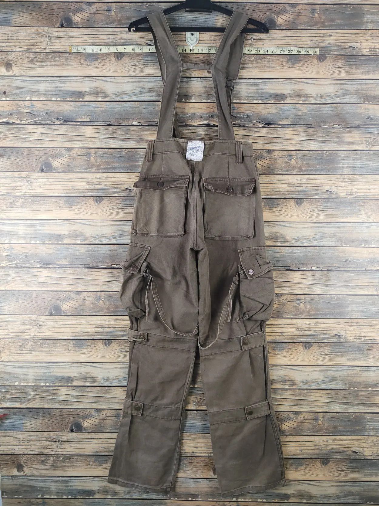 Stussy DL Stussy Olive Multipocket Tactical Jumpsuits cargo #2678 Size US 27 - 5 Thumbnail
