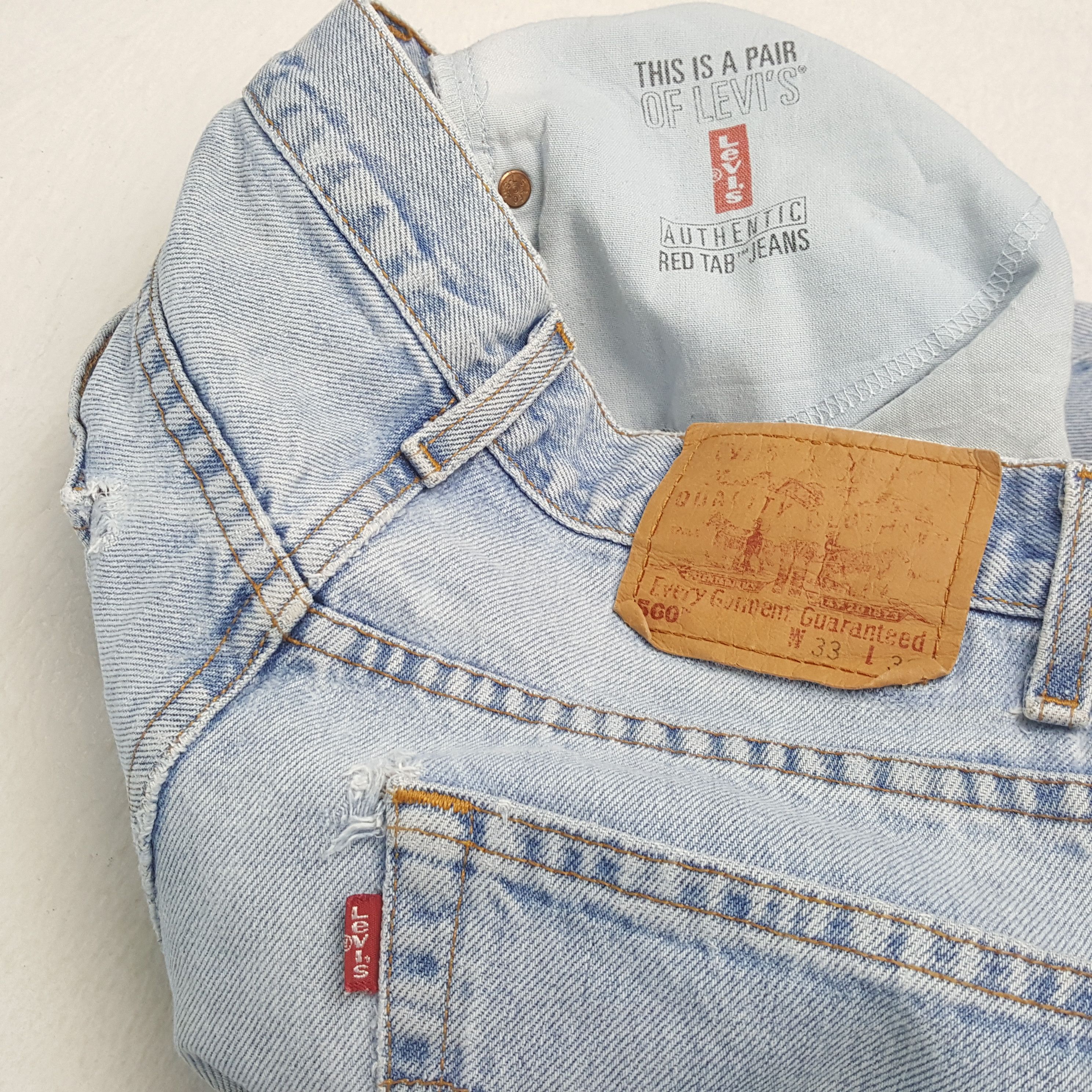 Levi's × Vintage LEVI'S American Brand Streetwear Distressed Jeans Size US 32 / EU 48 - 14 Thumbnail