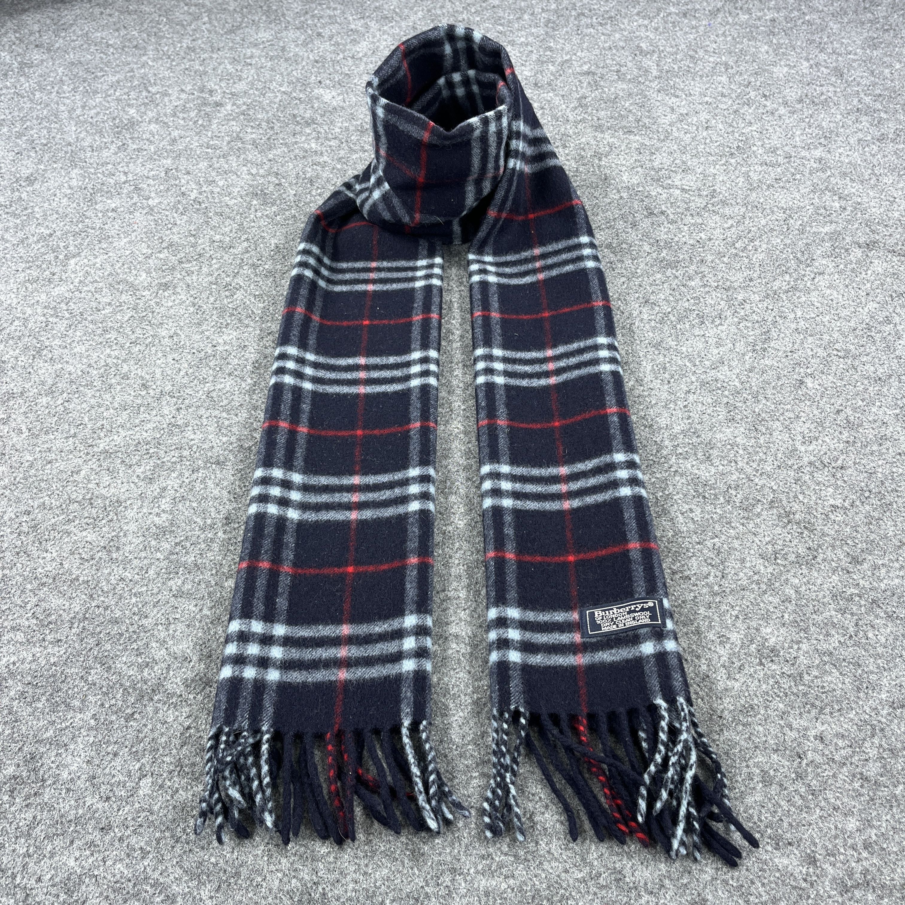 Burberry × Vintage Burberry Scarf / Muffler / Neckwear T1513 Size ONE SIZE - 1 Thumbnail