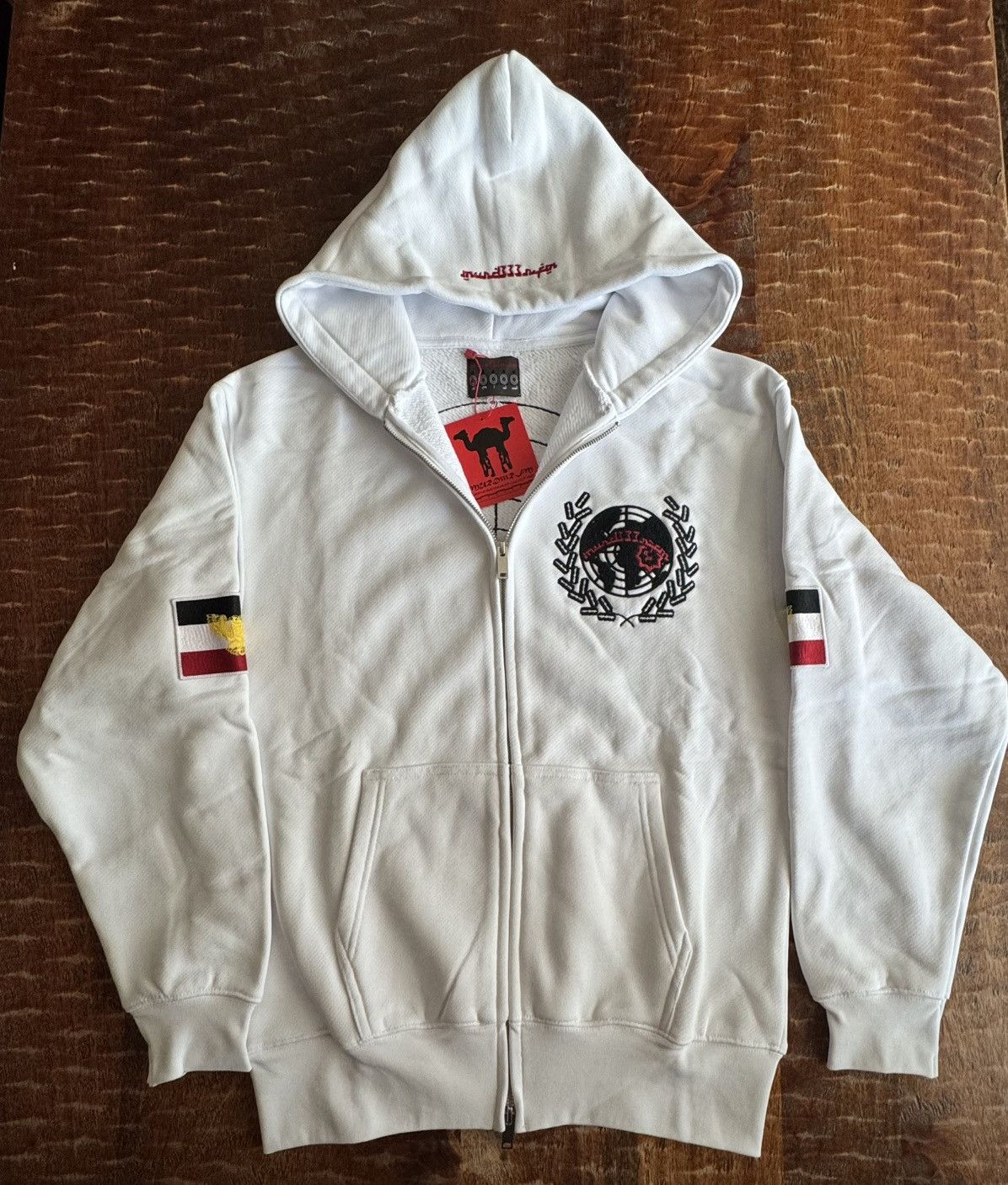 murd333r.fm Peacemaker Zip Hoodie S White Size US S / EU 44-46 / 1 - 1 Thumbnail