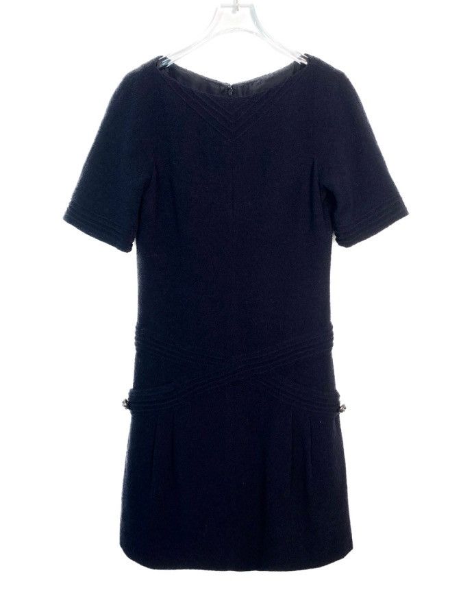 Chanel Chanel Round Neck Tweed Short Sleeve Dress Size XS / US 0-2 / IT 36-38 - 1 Thumbnail