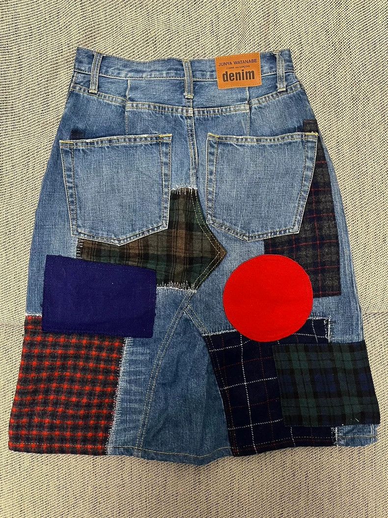 Comme des Garcons Comme des Garcons size S Spliced denim skirt Size 24" / US 00 / IT 34 - 2 Thumbnail
