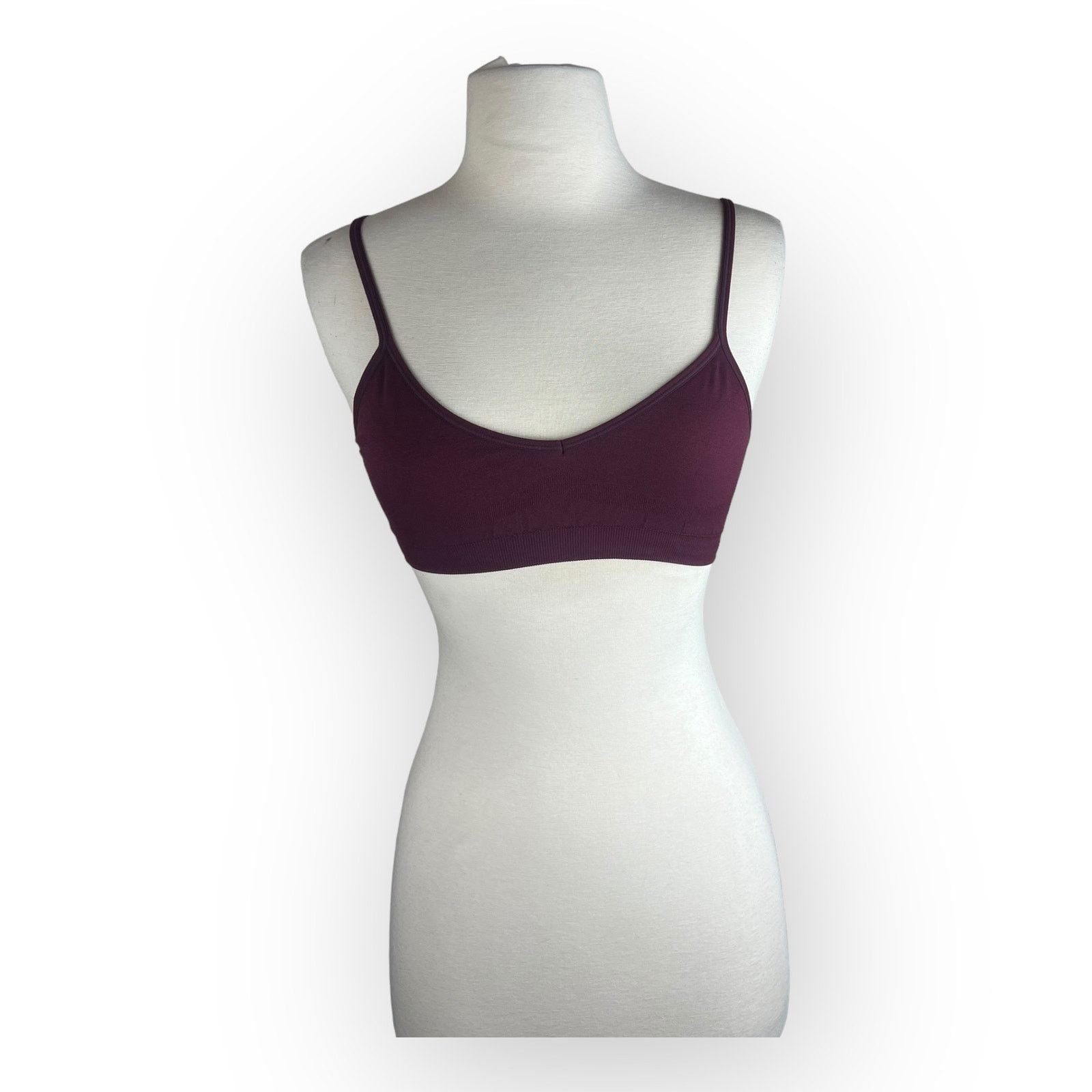 Nordstrom Kalon Comfort Cami Bralette - Wireless Seamless Maroon Size ONE SIZE - 2 Thumbnail